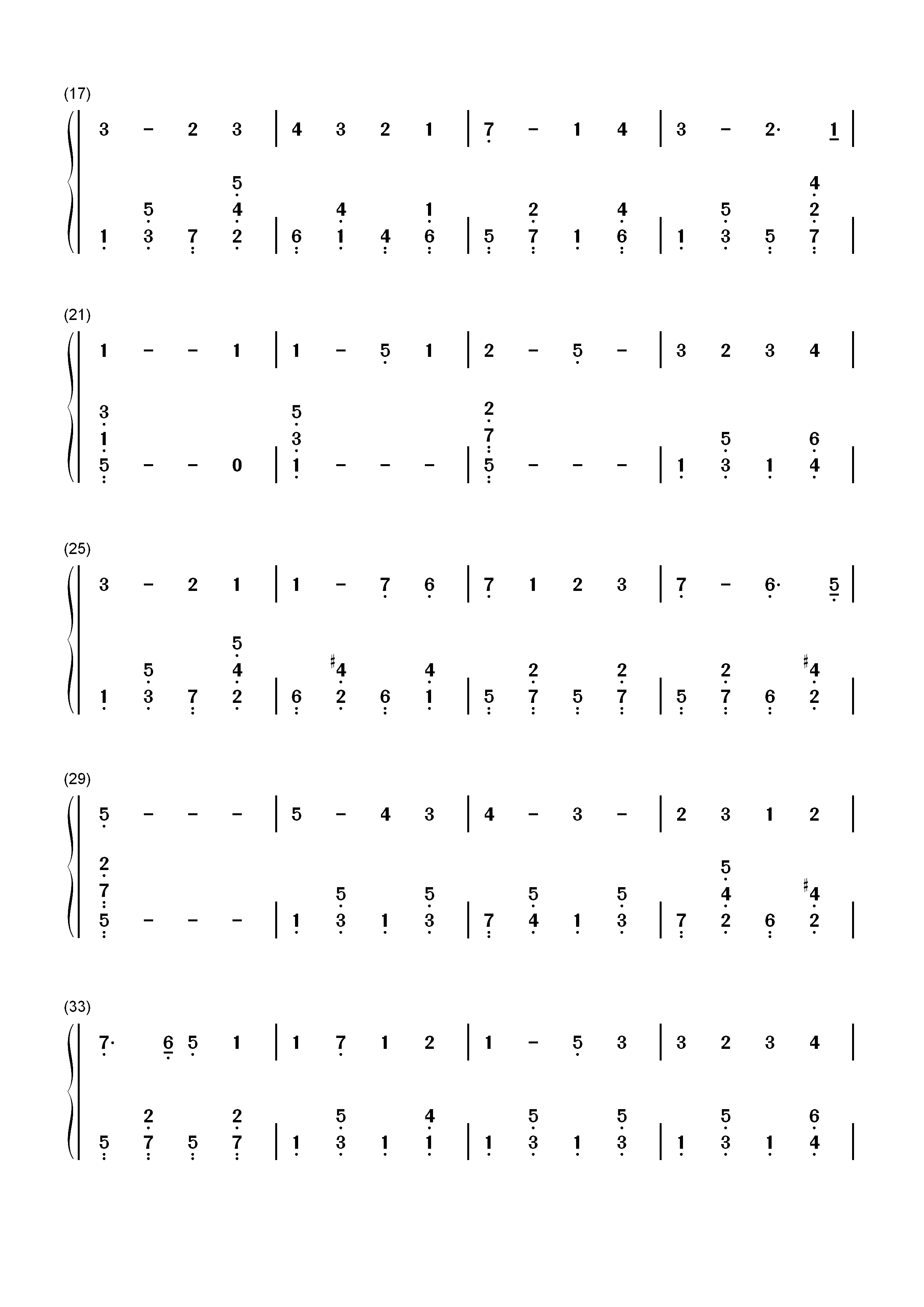 来吧所有的信徒们-玛丽亚·凯莉-圣诞歌曲双手简谱预览2