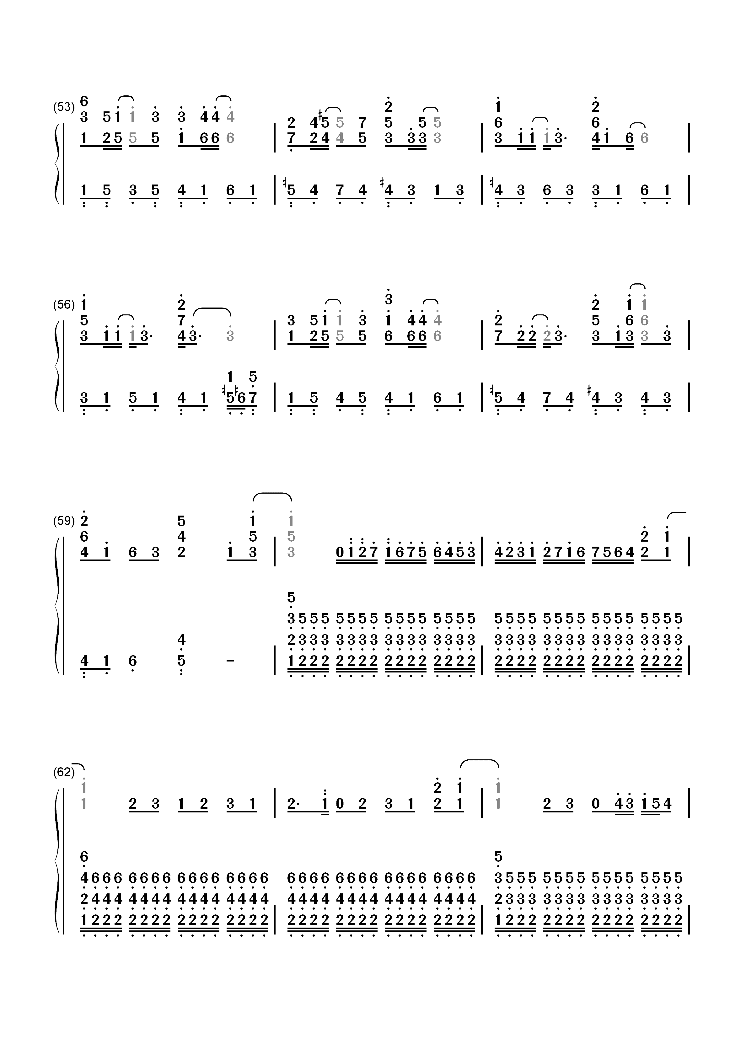 Say Yes-电影101次求婚主题曲双手简谱预览5