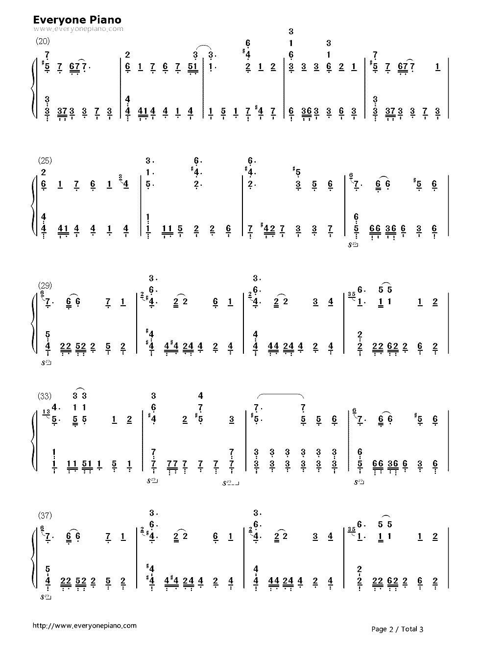 旅の途中-狼与香辛料ⅠOP-EOP教学曲双手简谱预览2