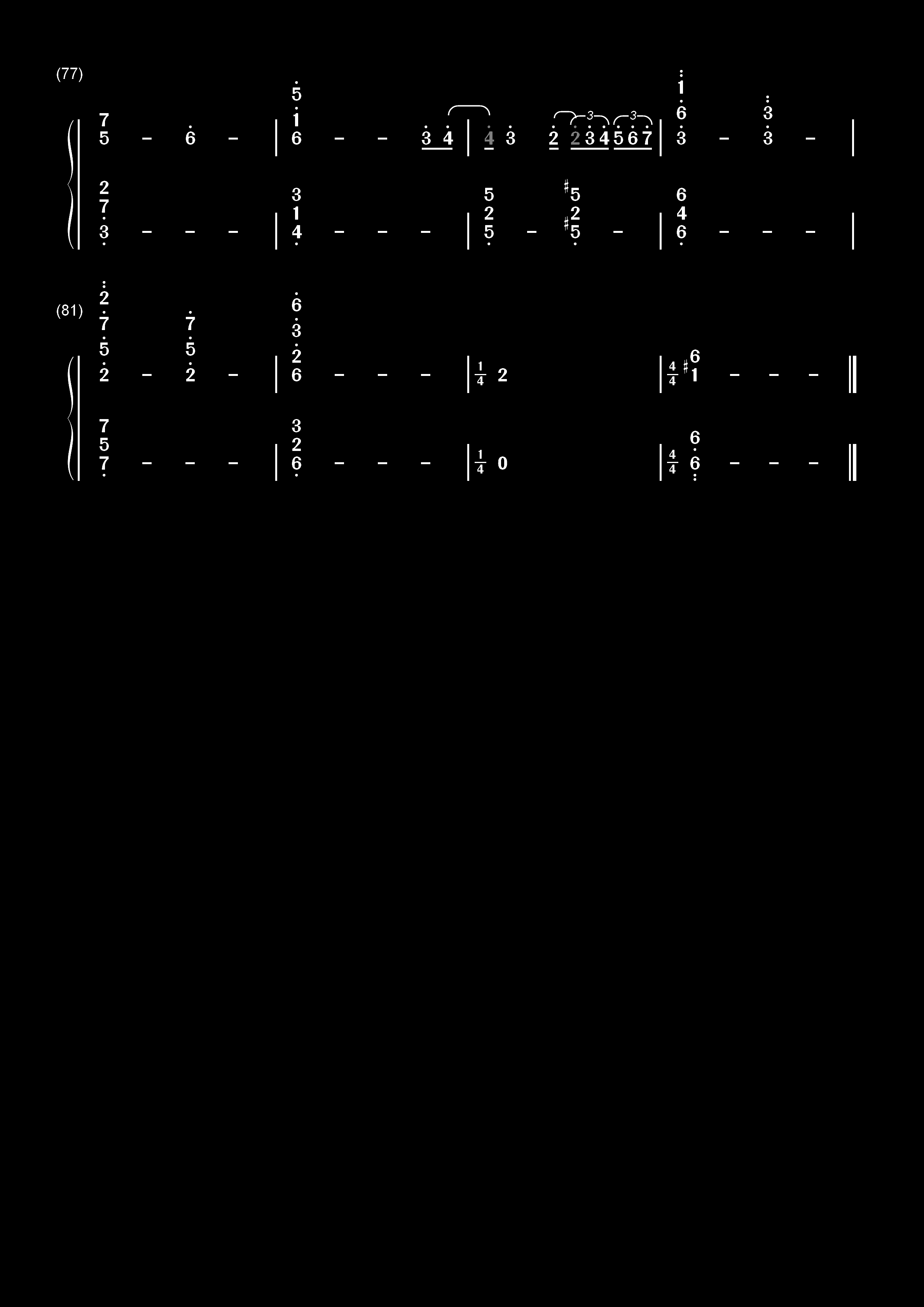 crossing field-《刀剑神域》第一季OP双手简谱预览5