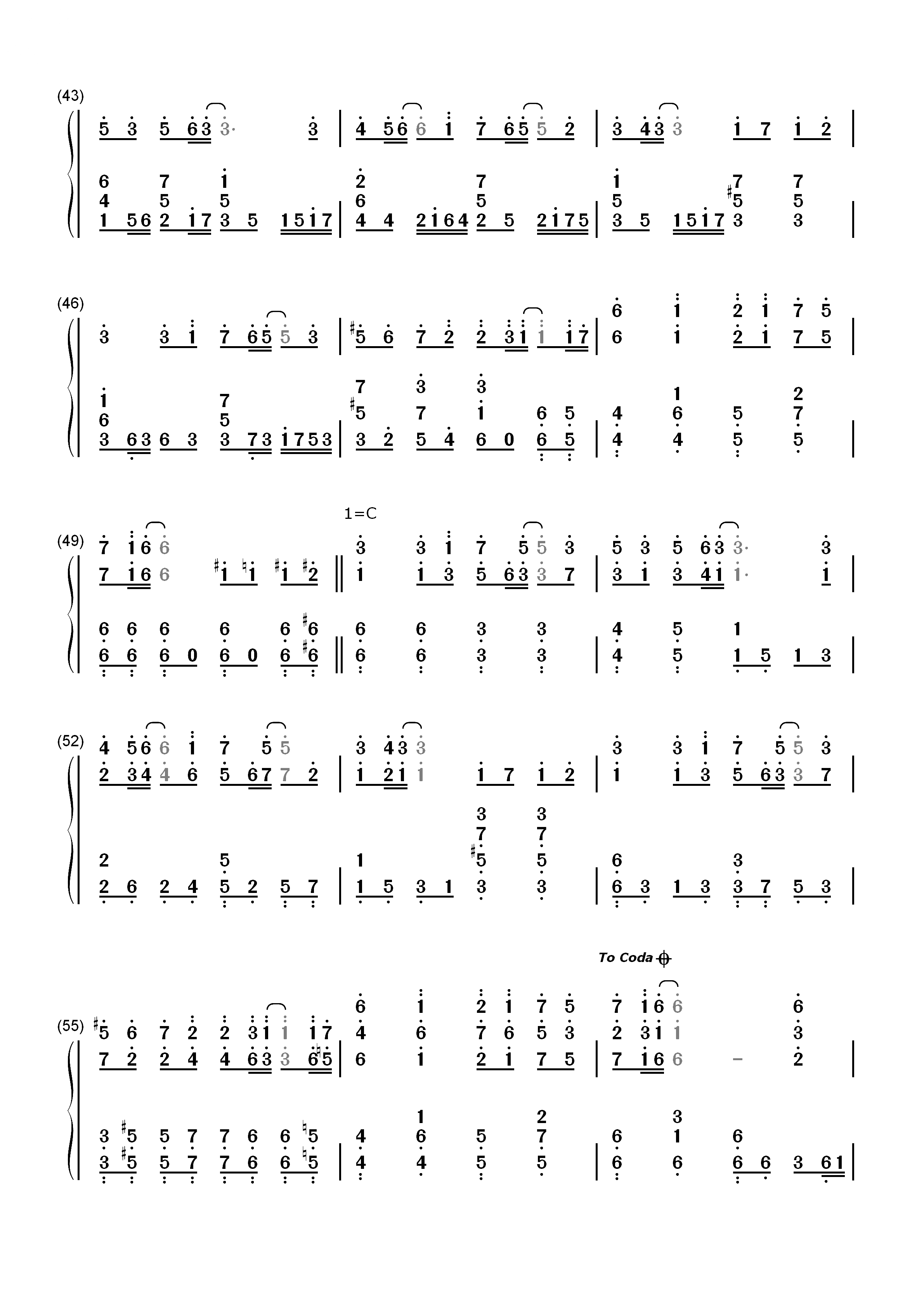 LEVEL5-Judgelight-とある科学の超電磁砲 Op2双手简谱预览4