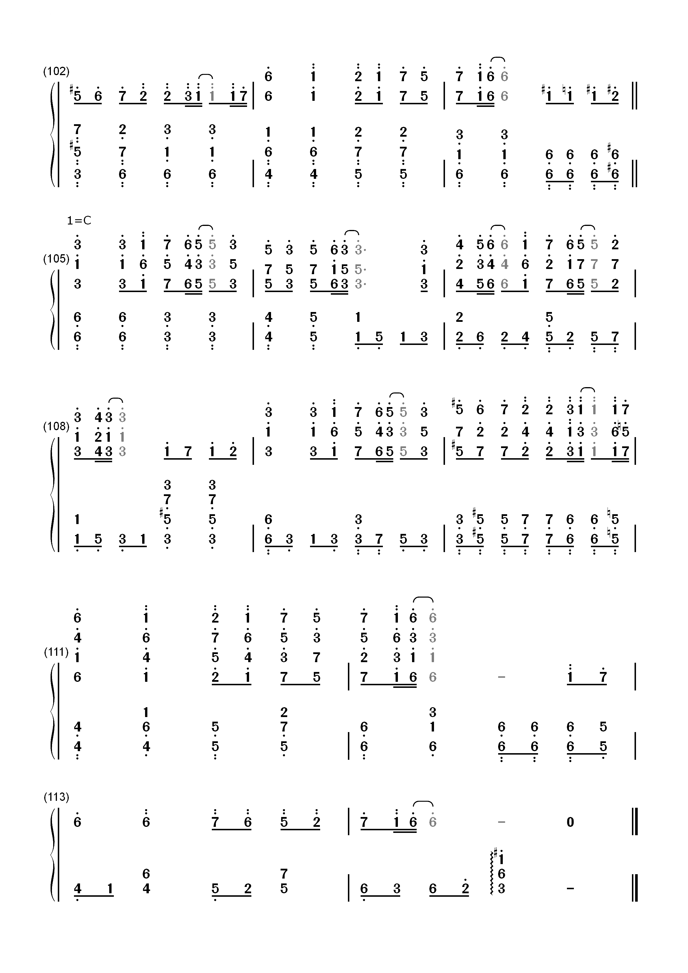 LEVEL5-Judgelight-とある科学の超電磁砲 Op2双手简谱预览8