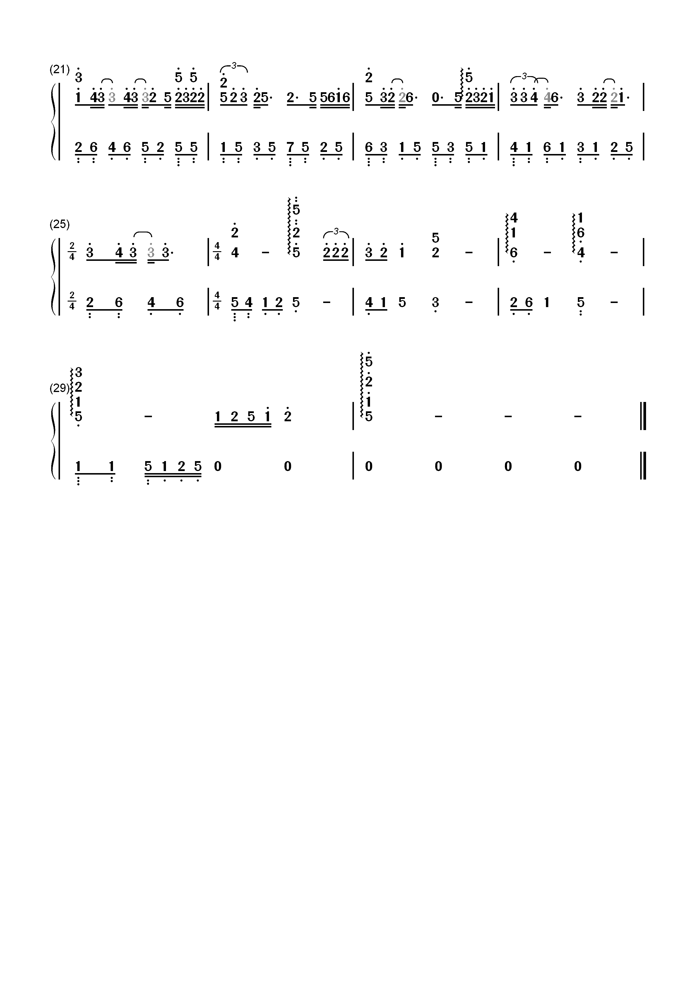 领悟-辛晓琪-EOP教学曲双手简谱预览2