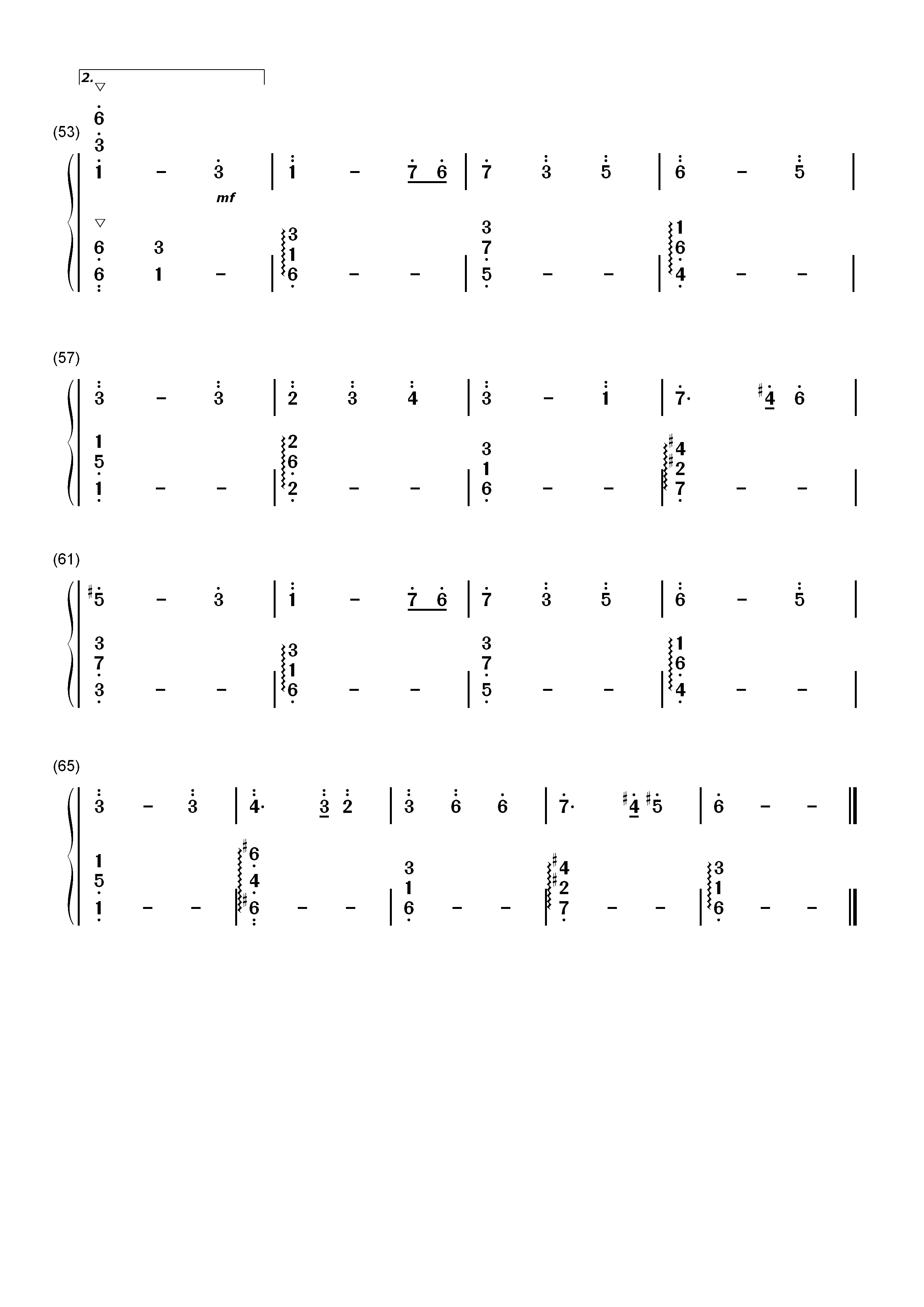 霞光-《精灵世纪》片尾曲-EOP教学曲双手简谱预览4