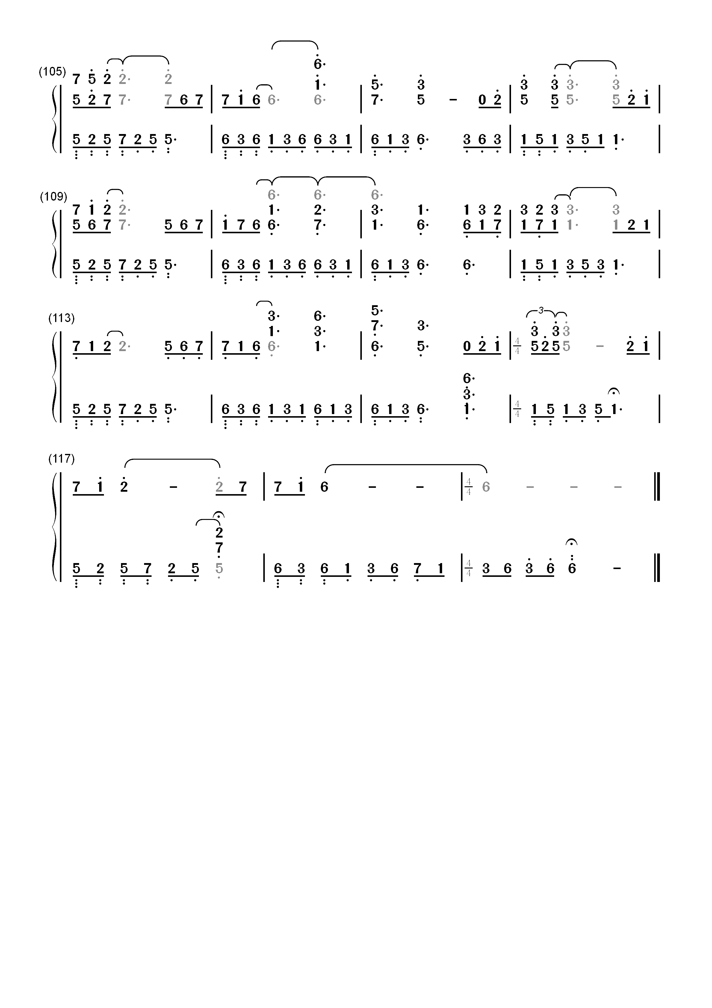 Felitsa（费丽萨）-雅尼双手简谱预览5