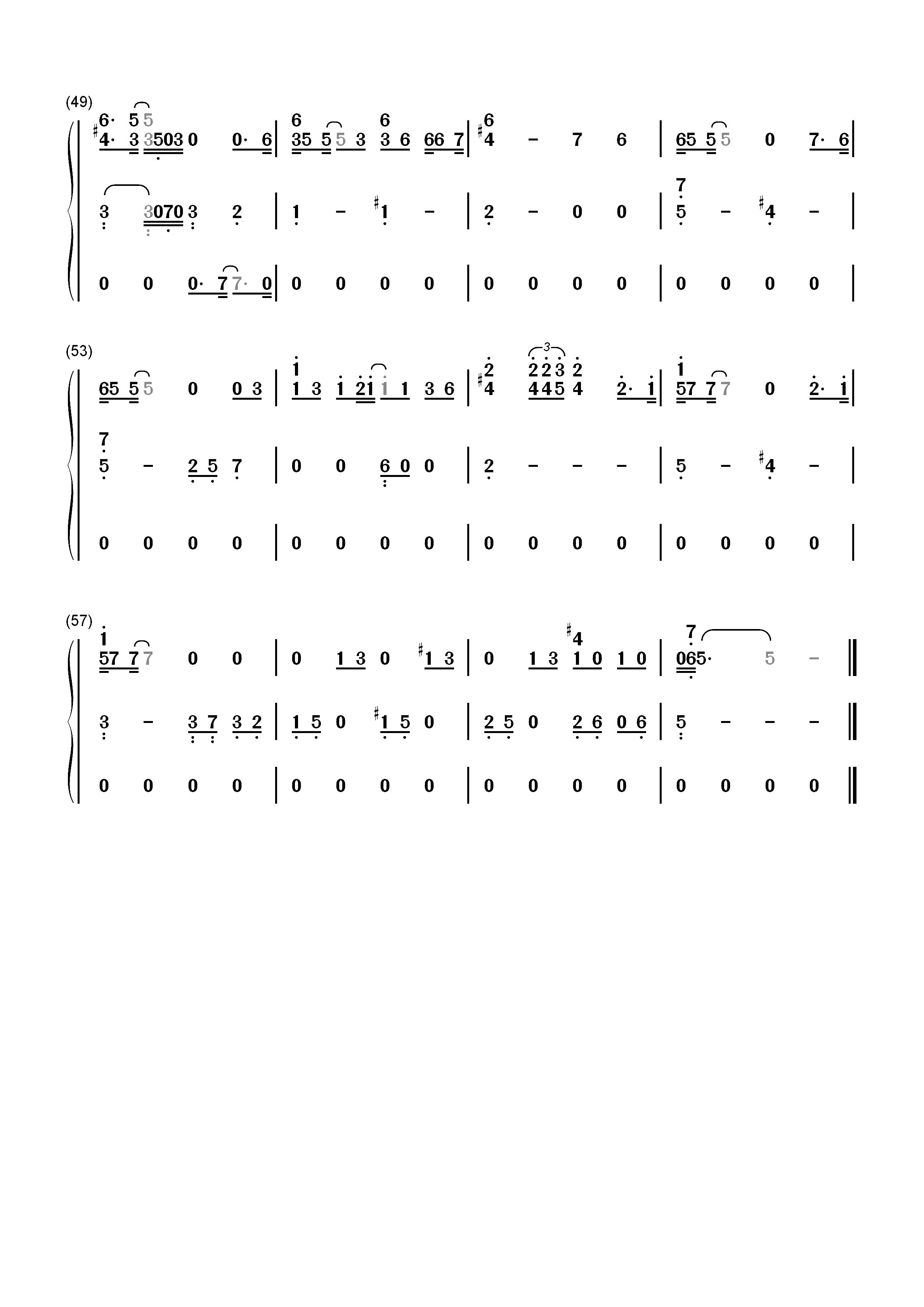 Say Anything-X-JAPAN-EOP教学曲双手简谱预览4