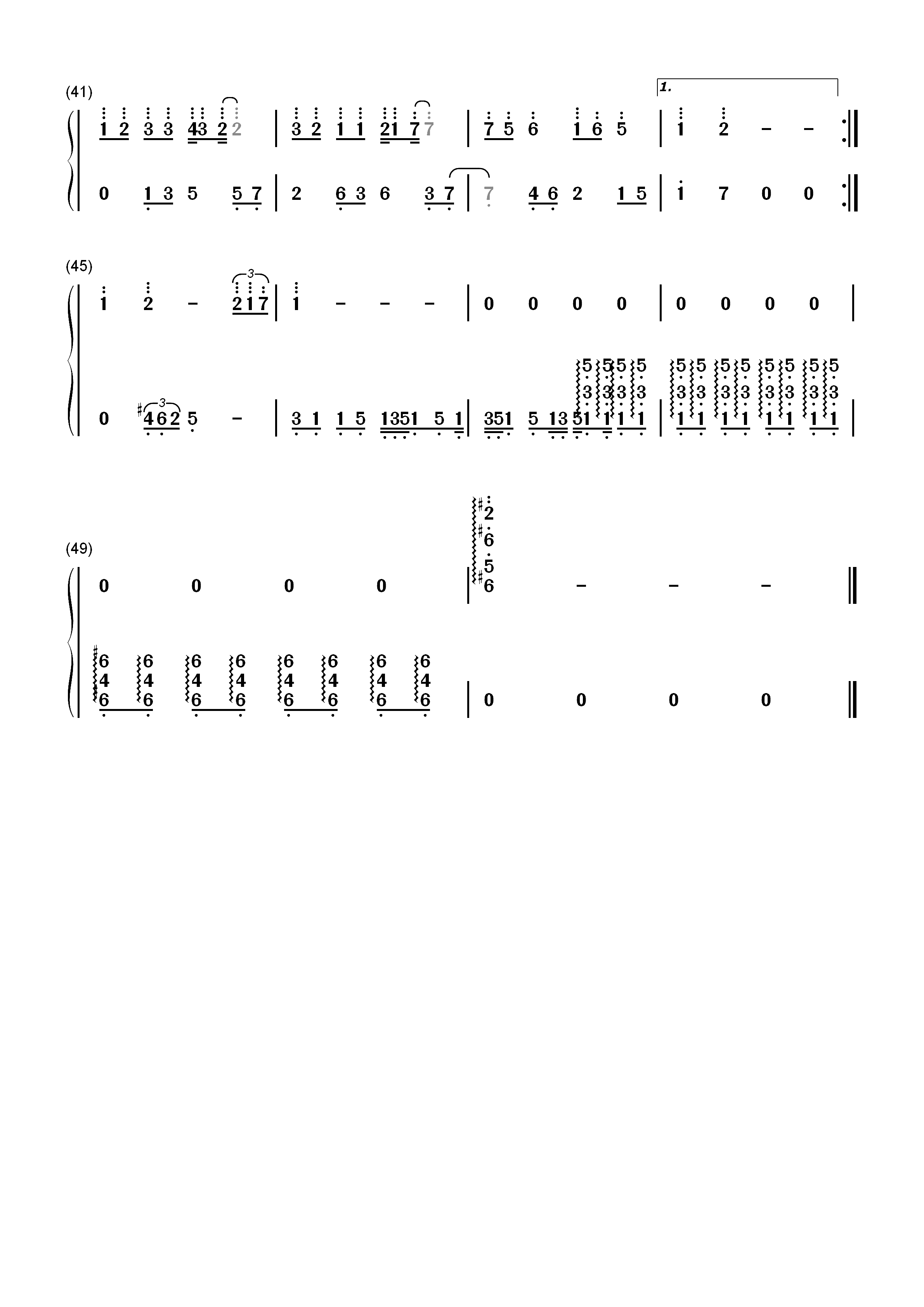 翼をください-给我一双翅膀-赤い鸟双手简谱预览3