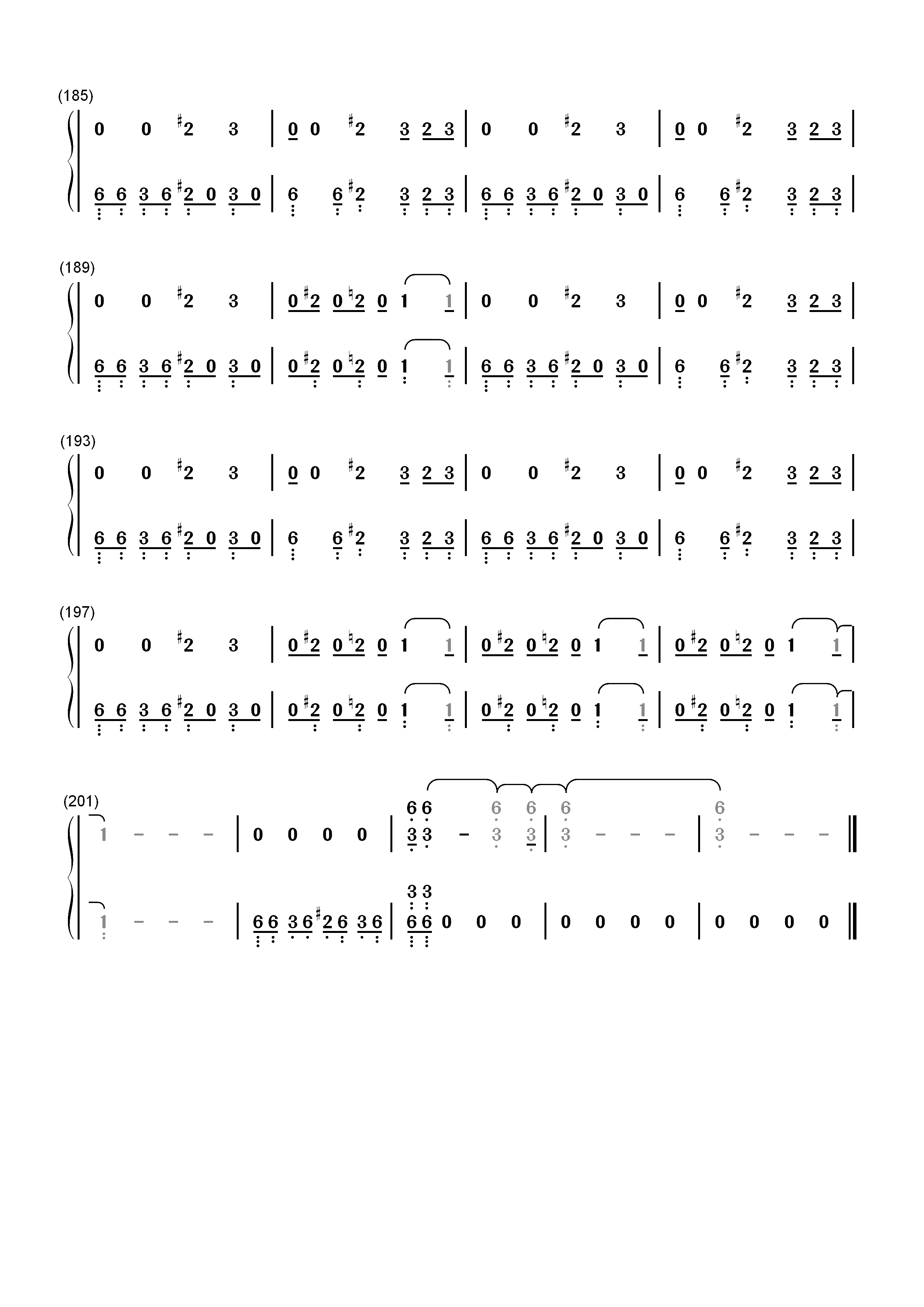 サラバ爱しき悲しみたちよ-噩梦小姐主题曲双手简谱预览9