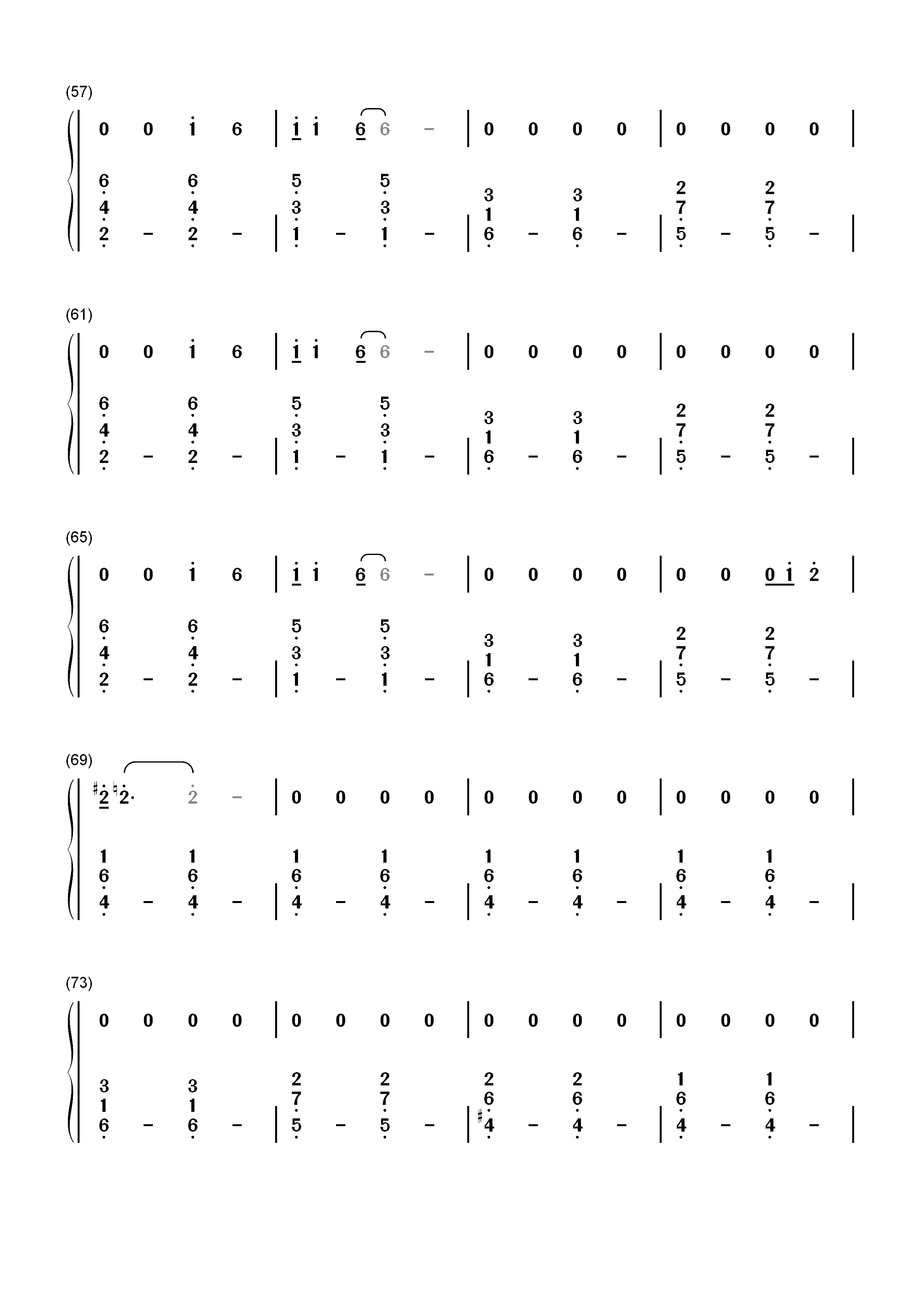 Heaven-Depeche Mode双手简谱预览4