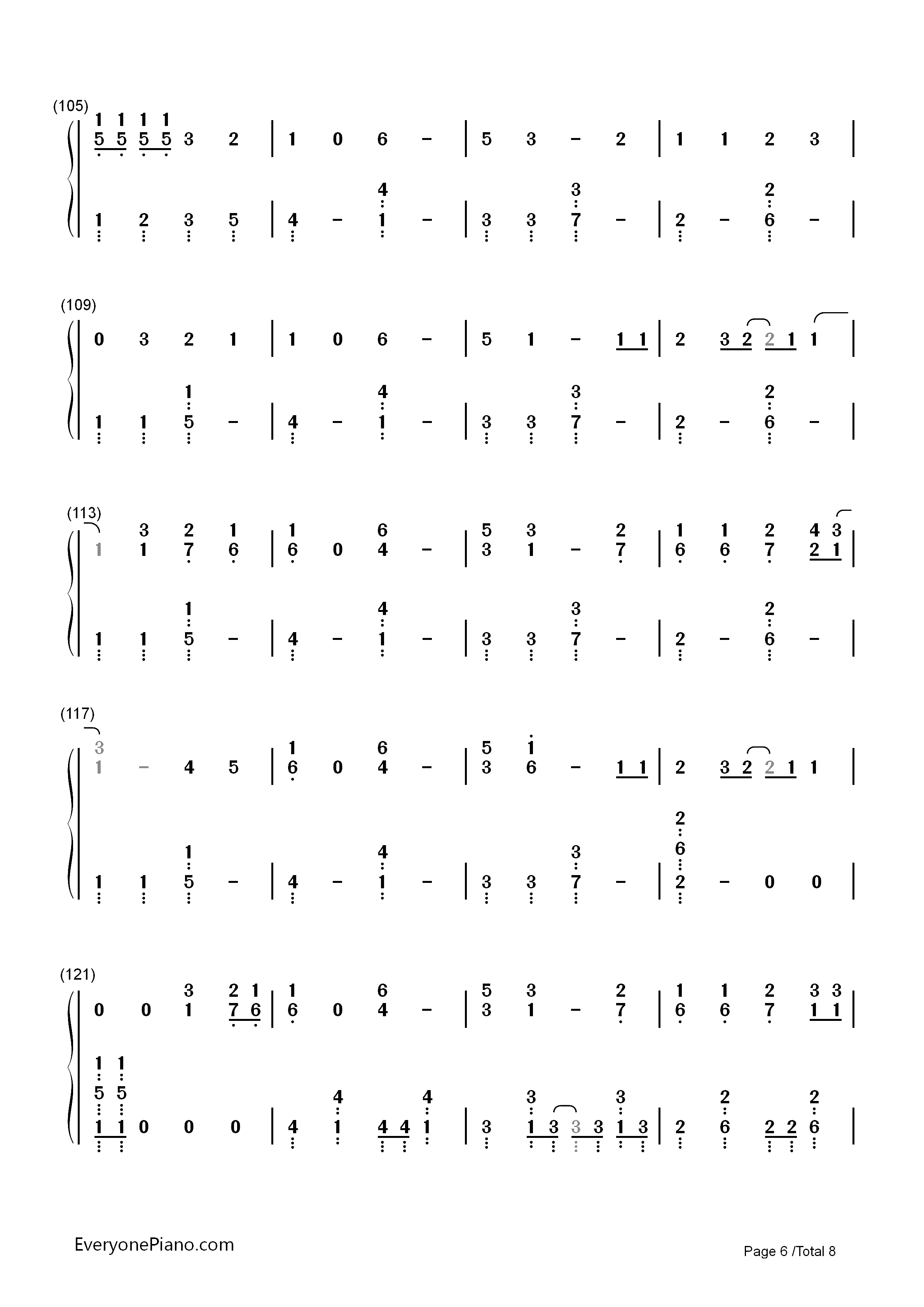 Calc.-初音ミク双手简谱预览6