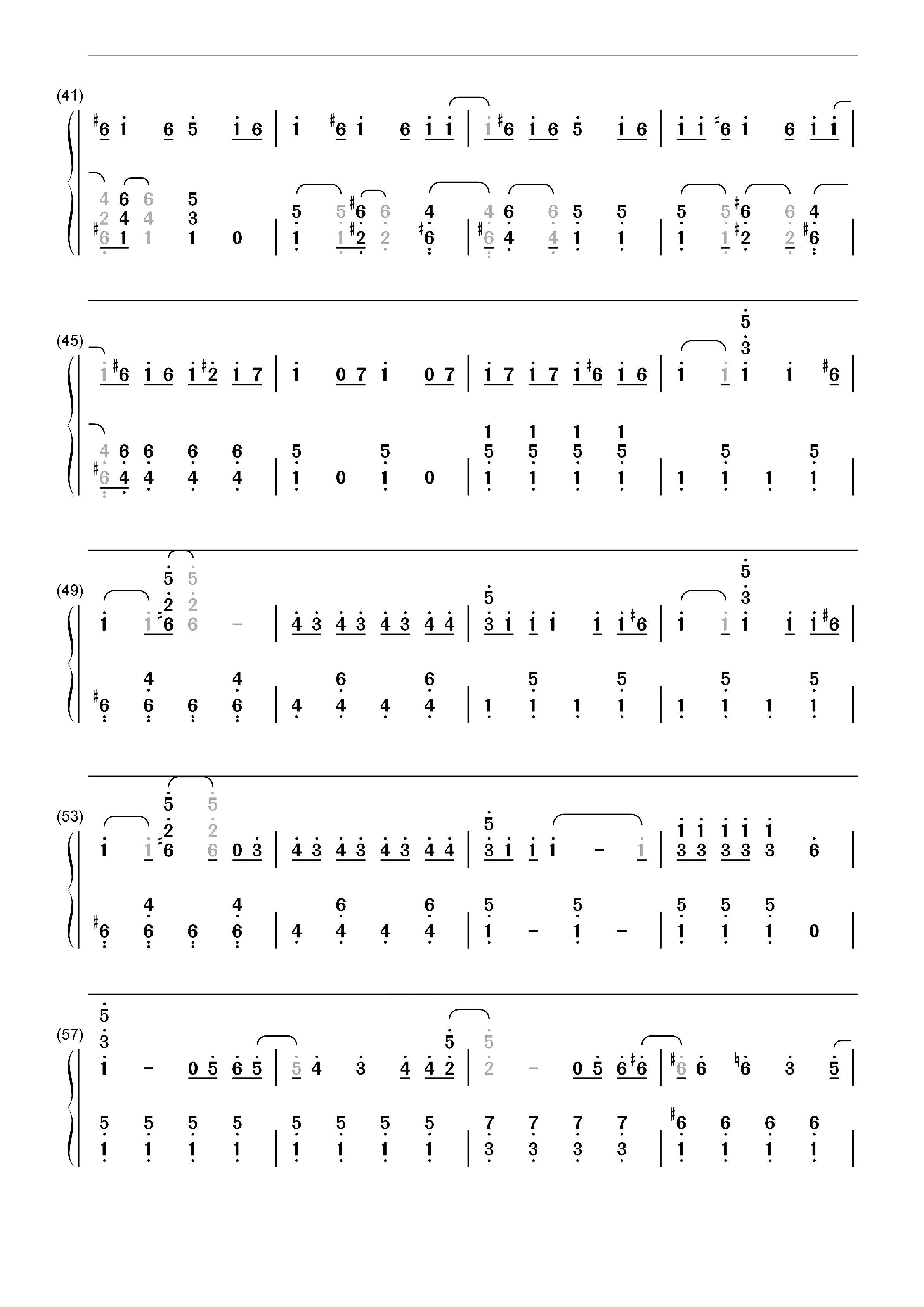 T.W.L-蜡笔小新OP14双手简谱预览3