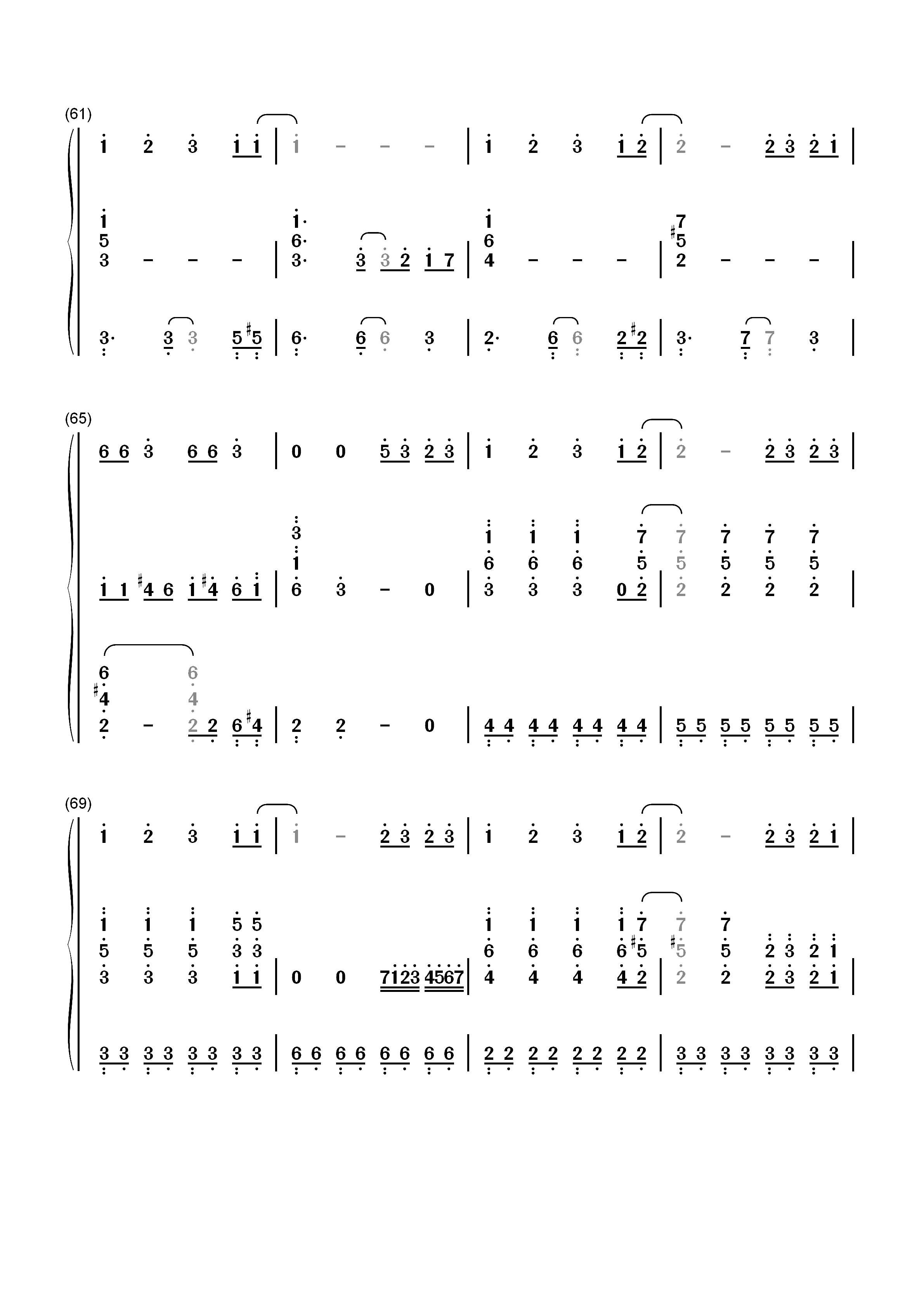 Troublemaker-不平则鸣2主题曲双手简谱预览6