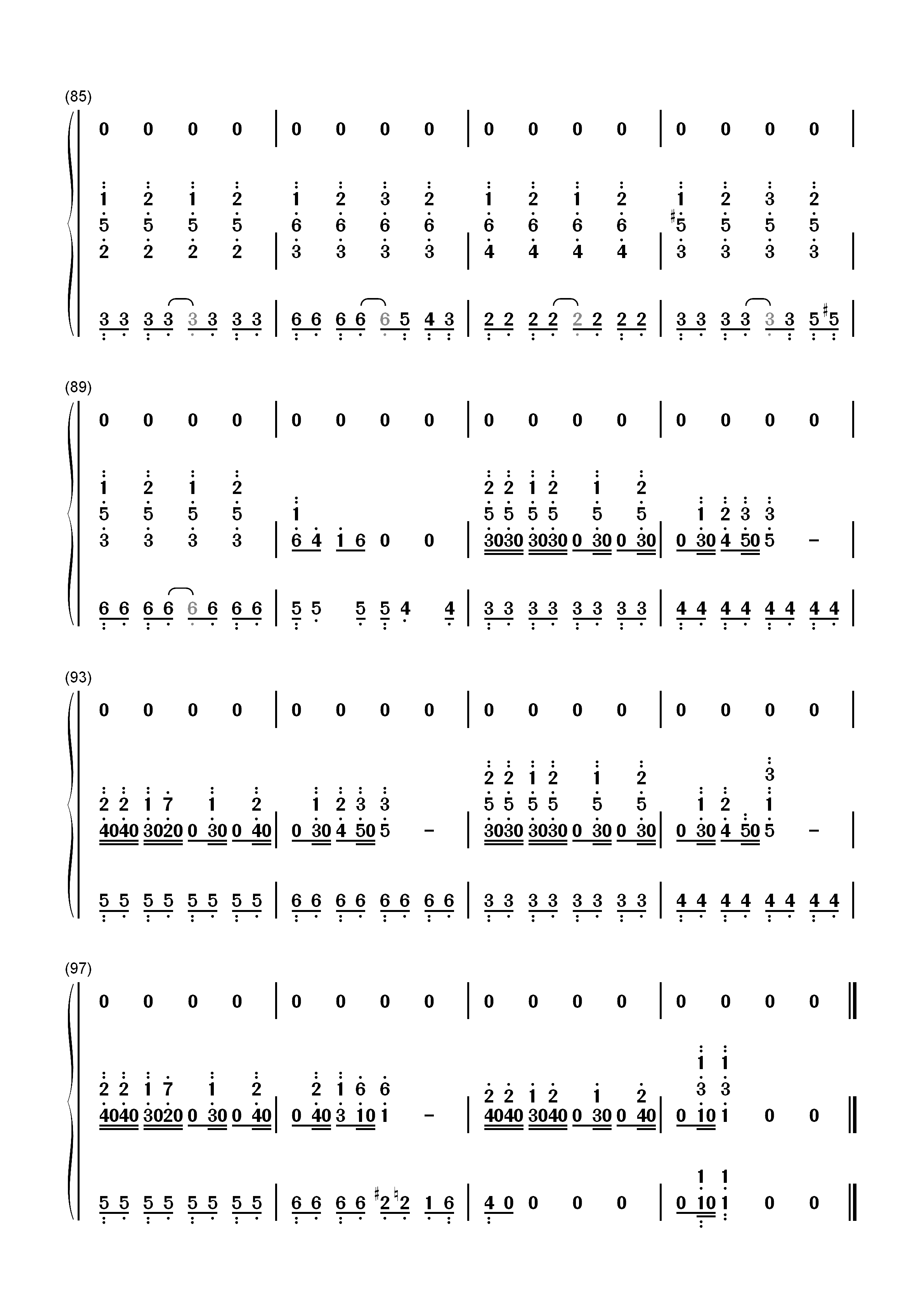 Troublemaker-不平则鸣2主题曲双手简谱预览8