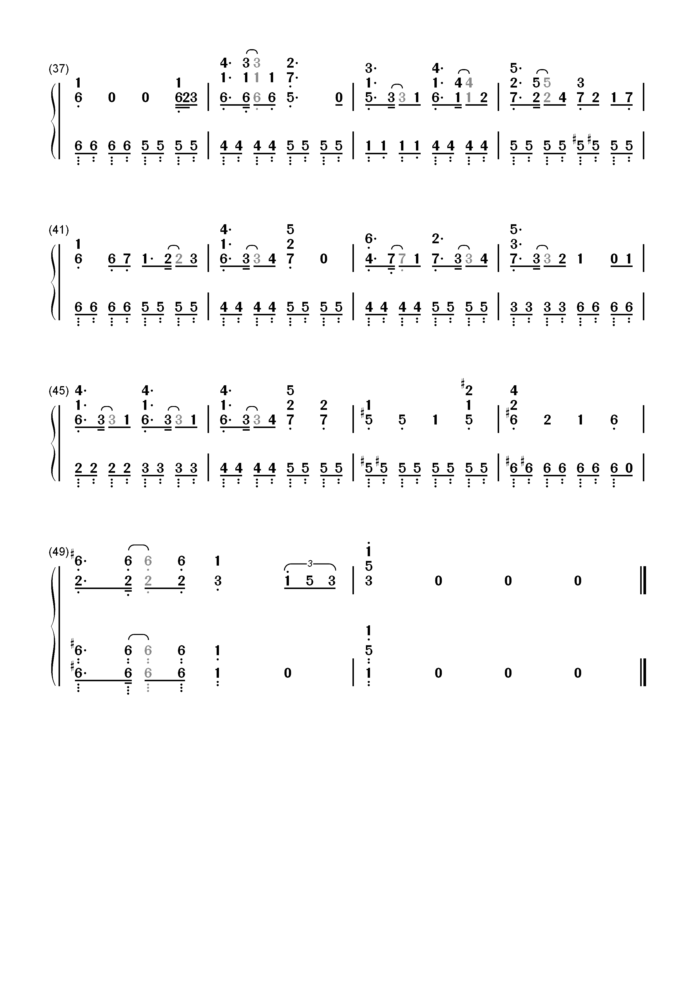 VAMOLA! キョウリュウジャー-兽电战队强龙者OP双手简谱预览3