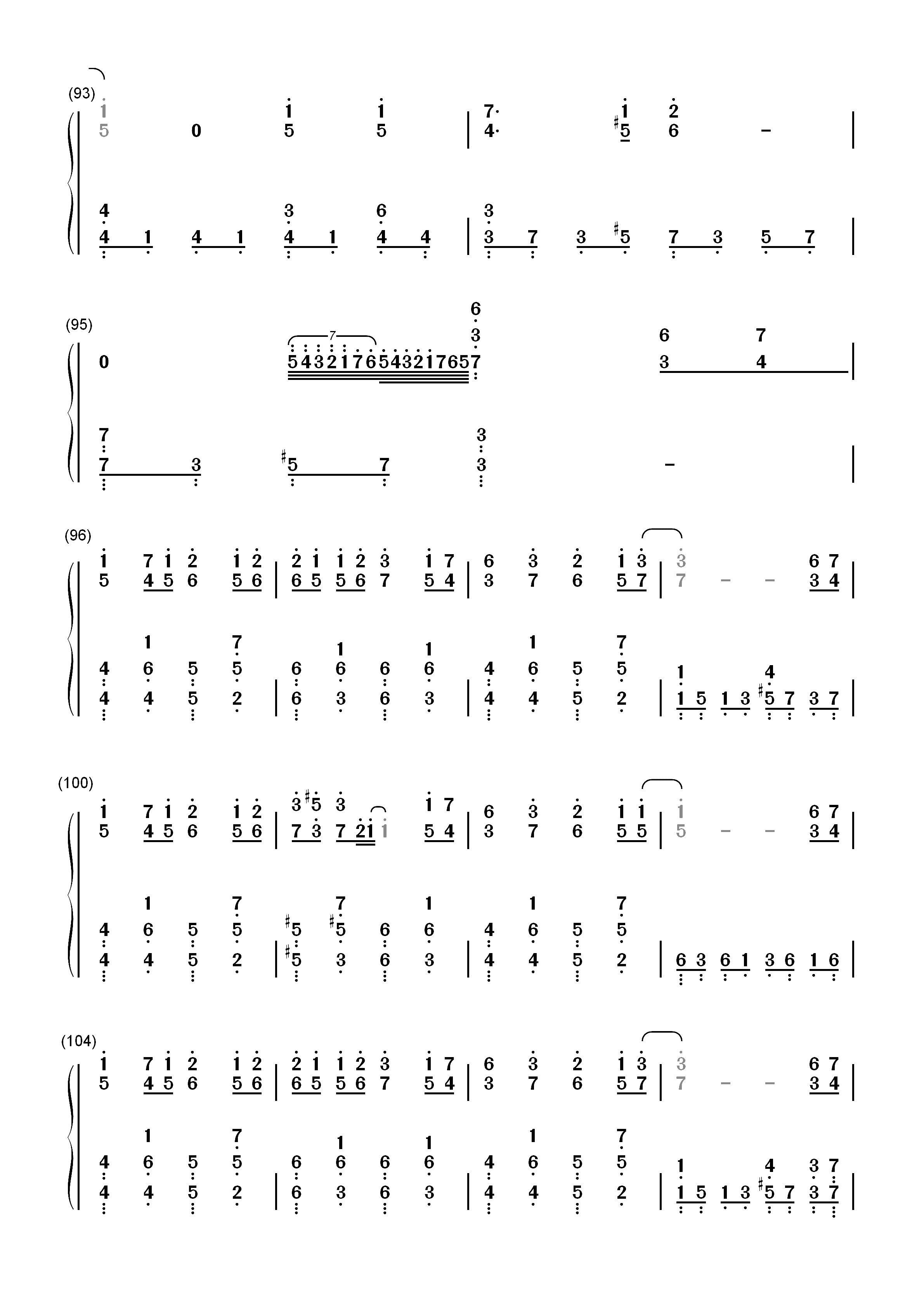 ハルウタ-名侦探柯南 第十一名王牌前锋主题曲双手简谱预览6