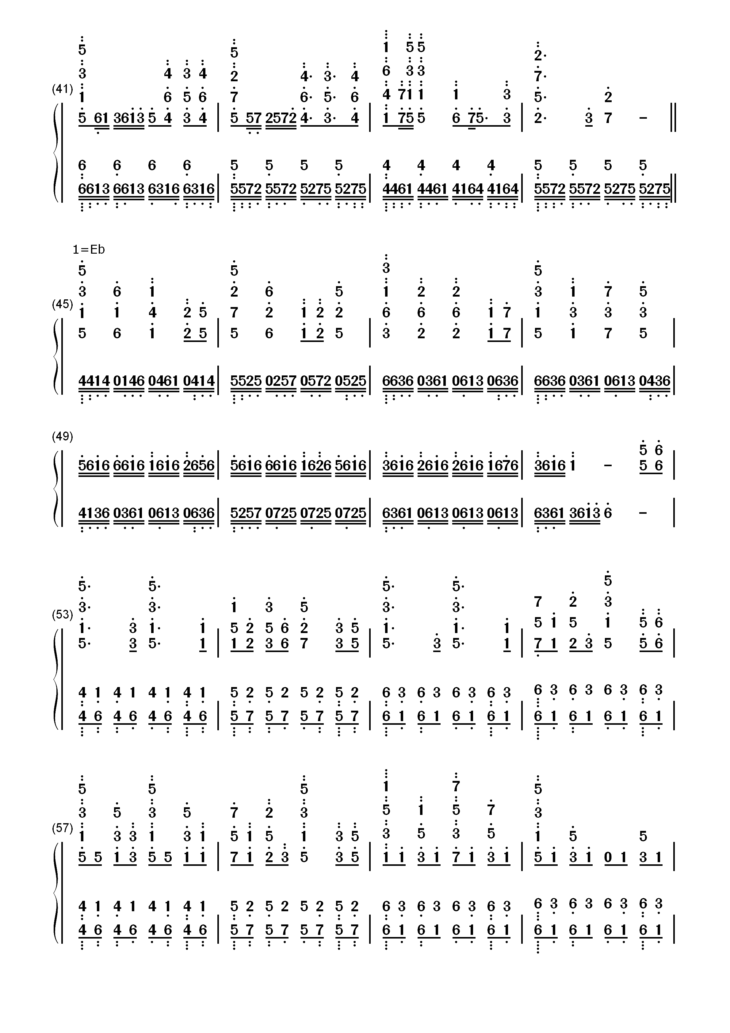 Bios-罪恶王冠 拔剑神曲双手简谱预览3