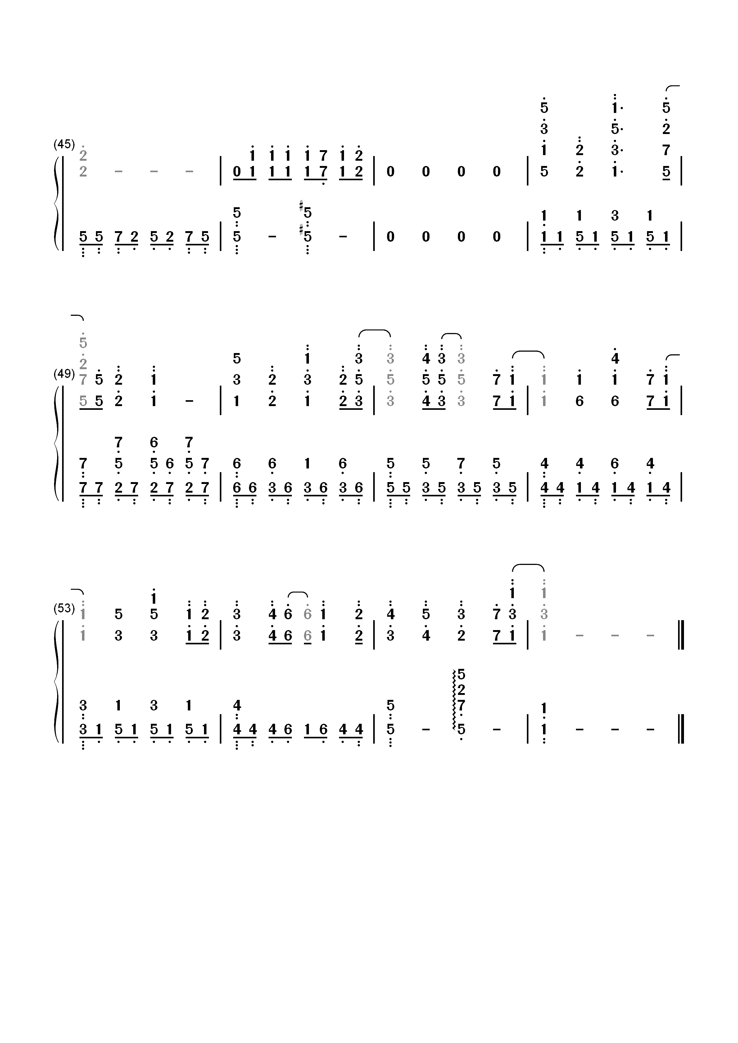 Check My Soul-圣诞之吻SS-plus OP双手简谱预览4