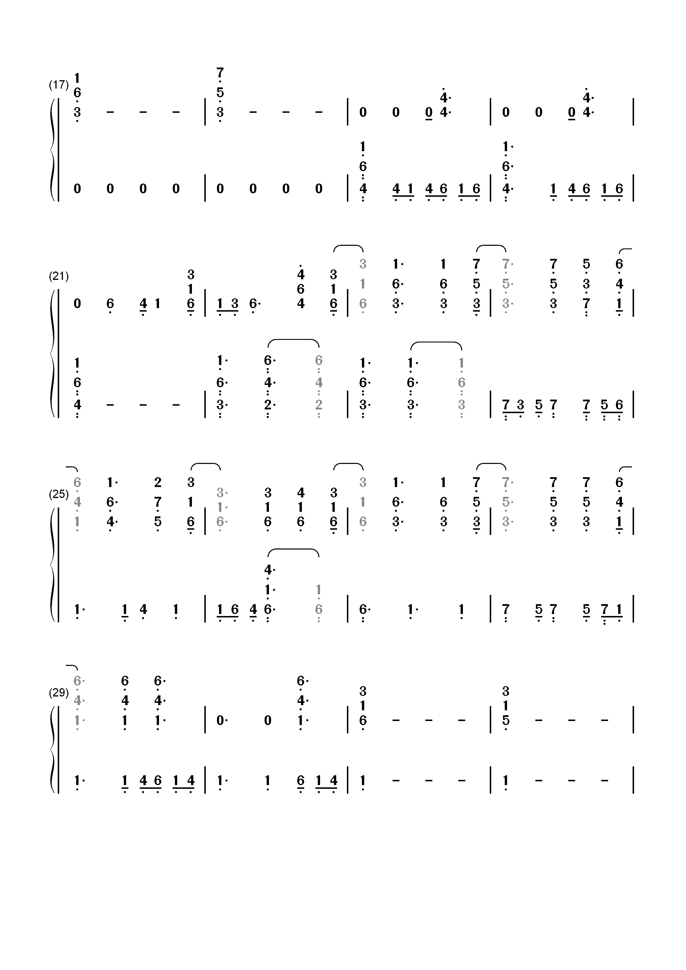 Another Love-Tom Odell双手简谱预览2