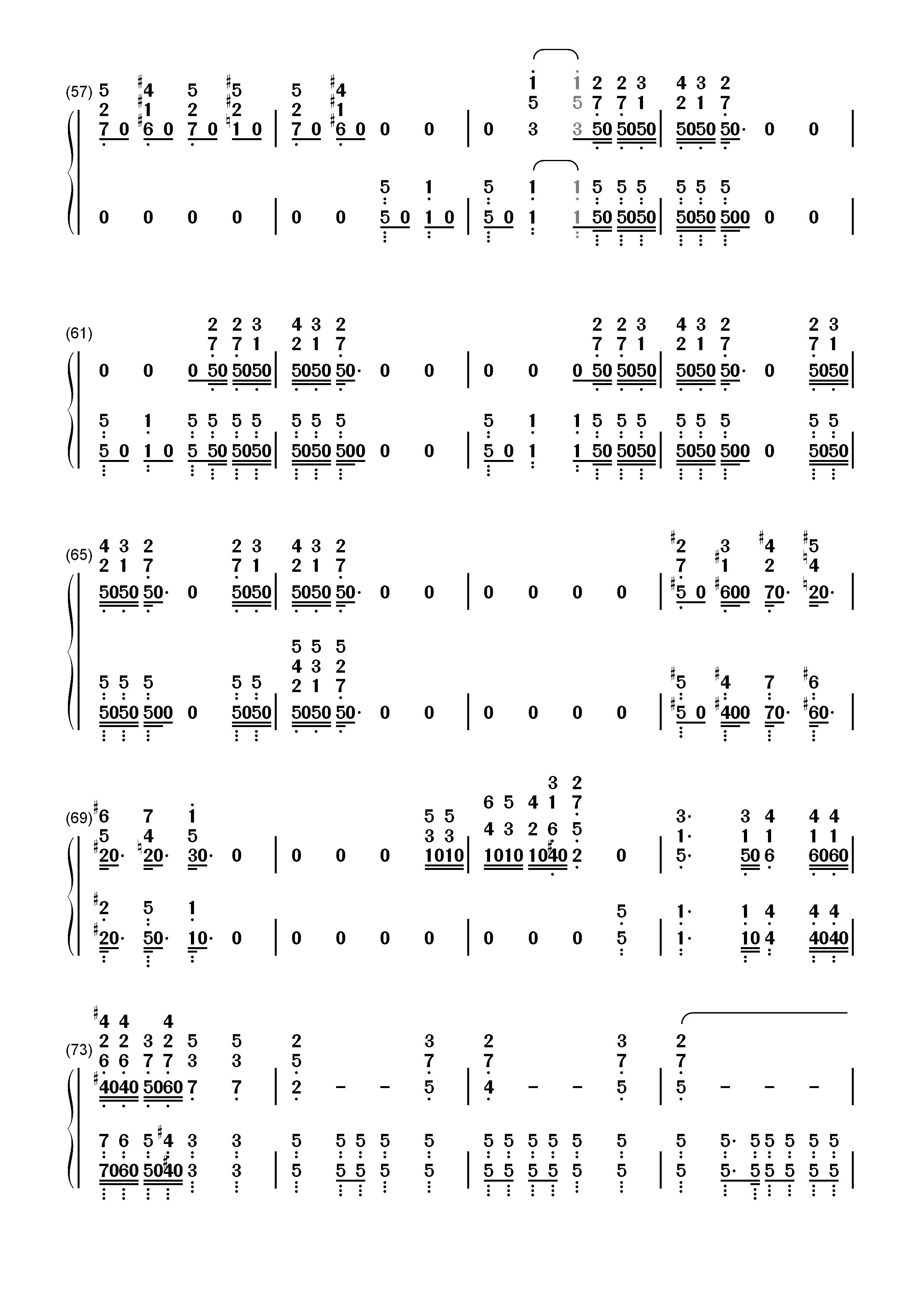 Bohemian Rhapsody-波希米亚狂想曲-Queen双手简谱预览4