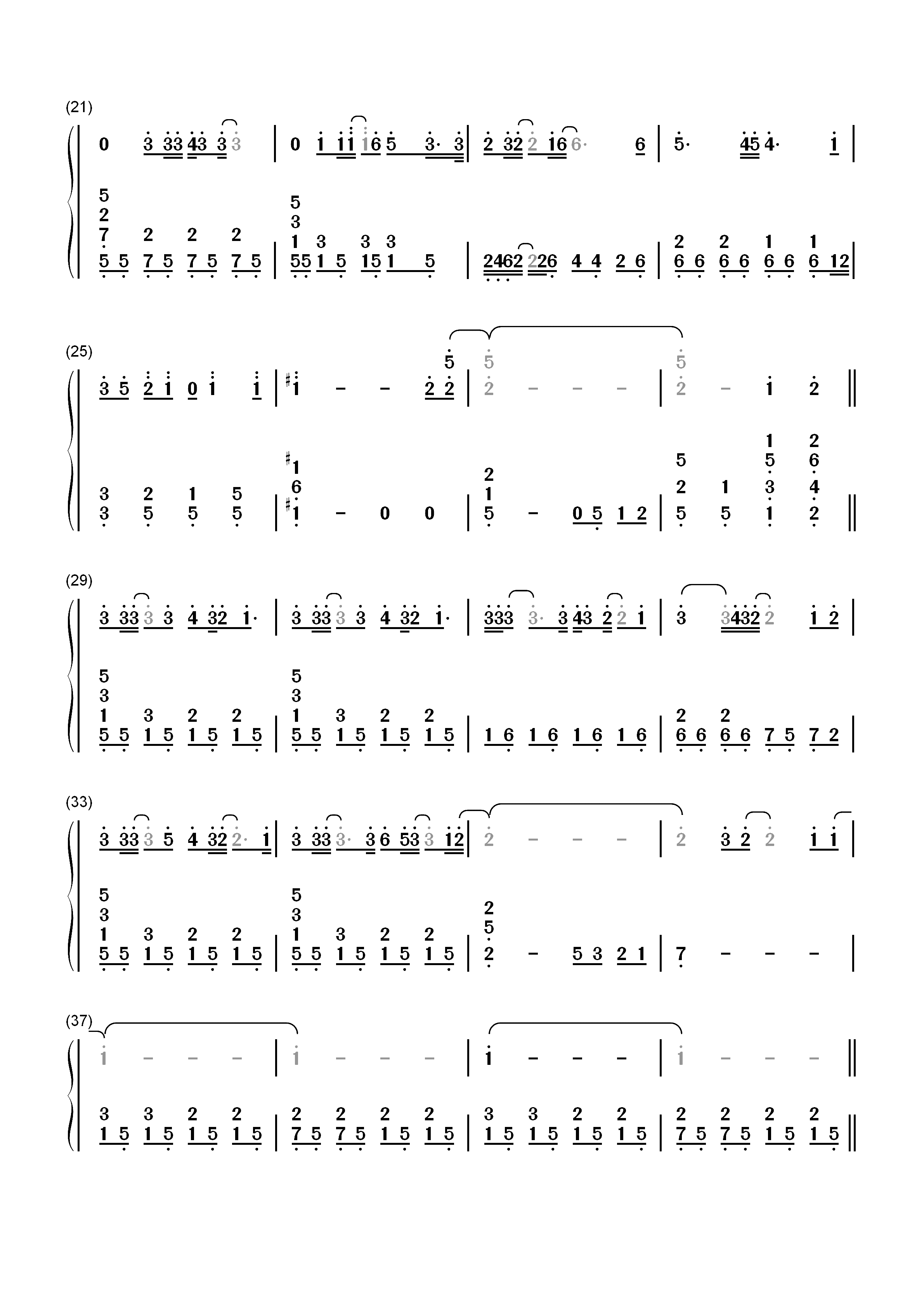 FIND THE WAY-机动战士高达SEED ED3双手简谱预览2