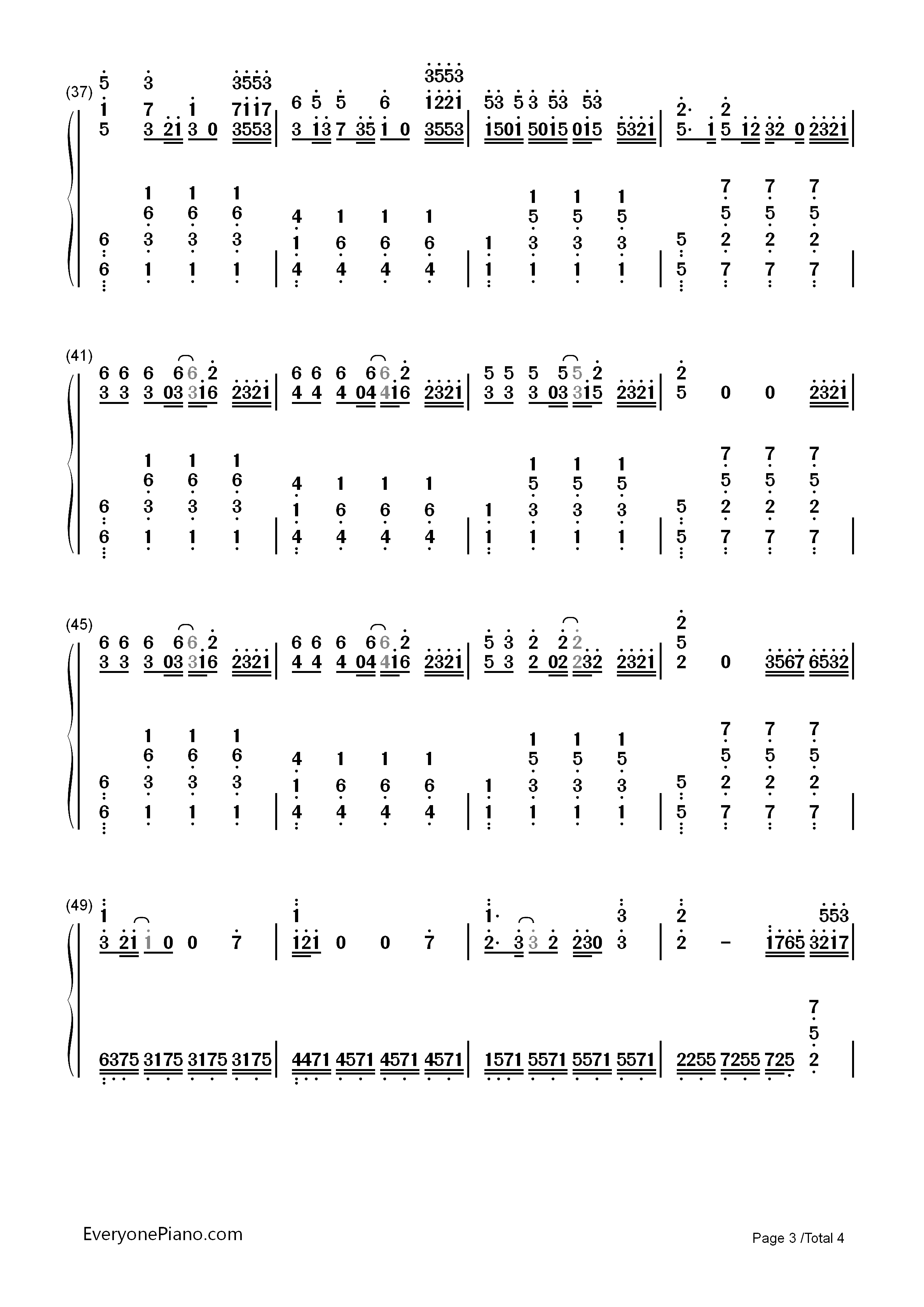 Try-Colbie Caillat双手简谱预览3