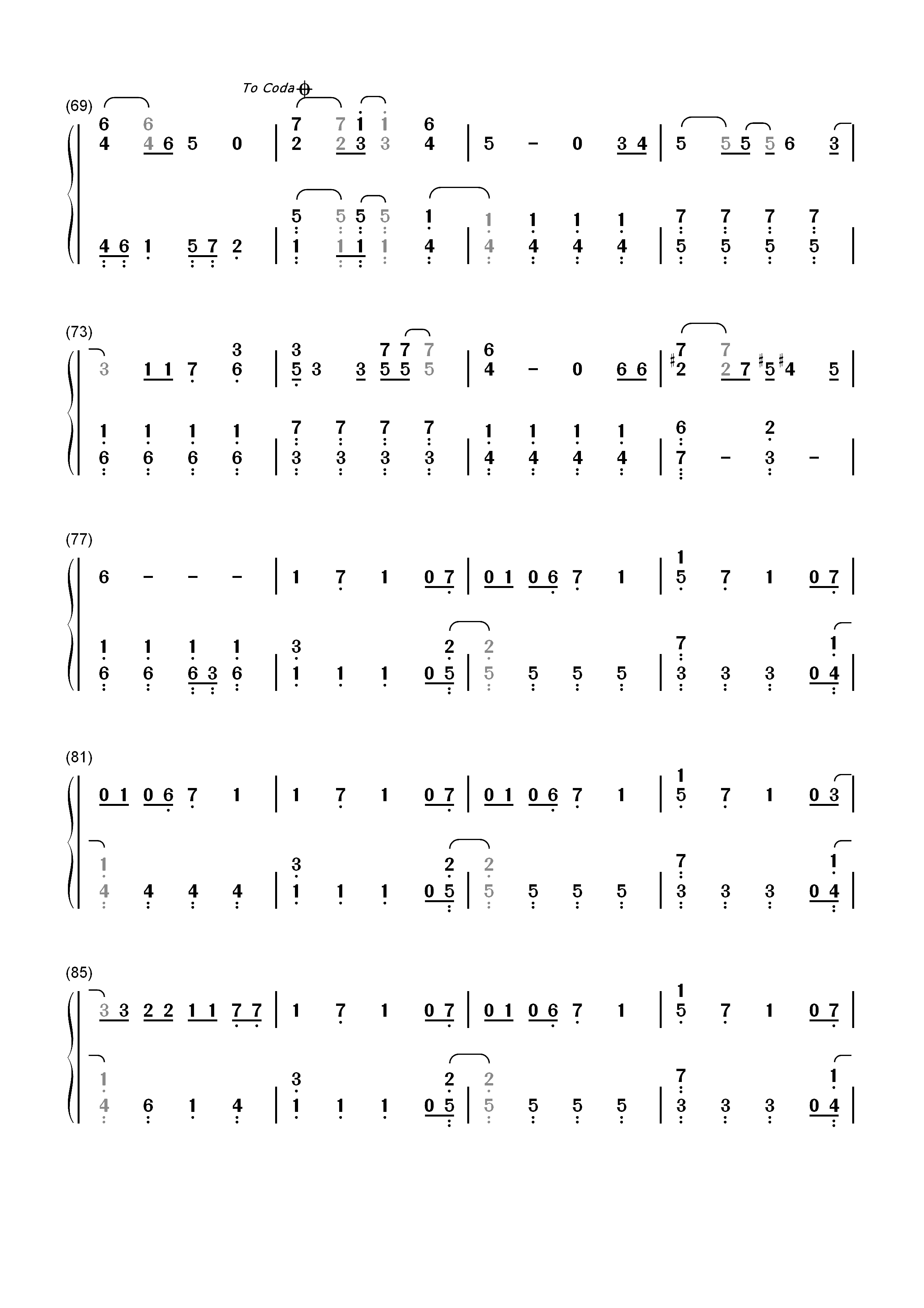 言ったじゃないか-对不起青春主题曲双手简谱预览4