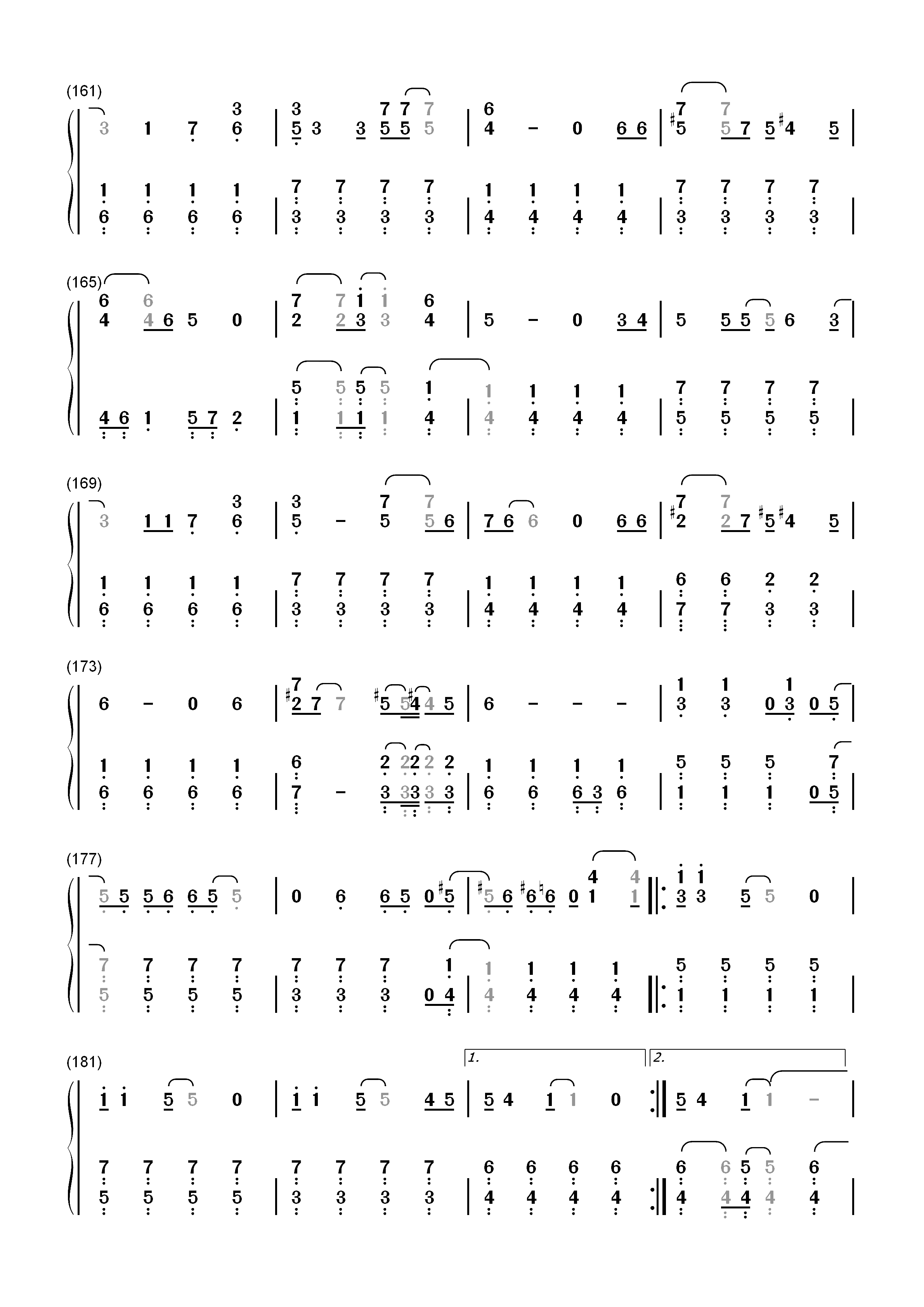 言ったじゃないか-对不起青春主题曲双手简谱预览8