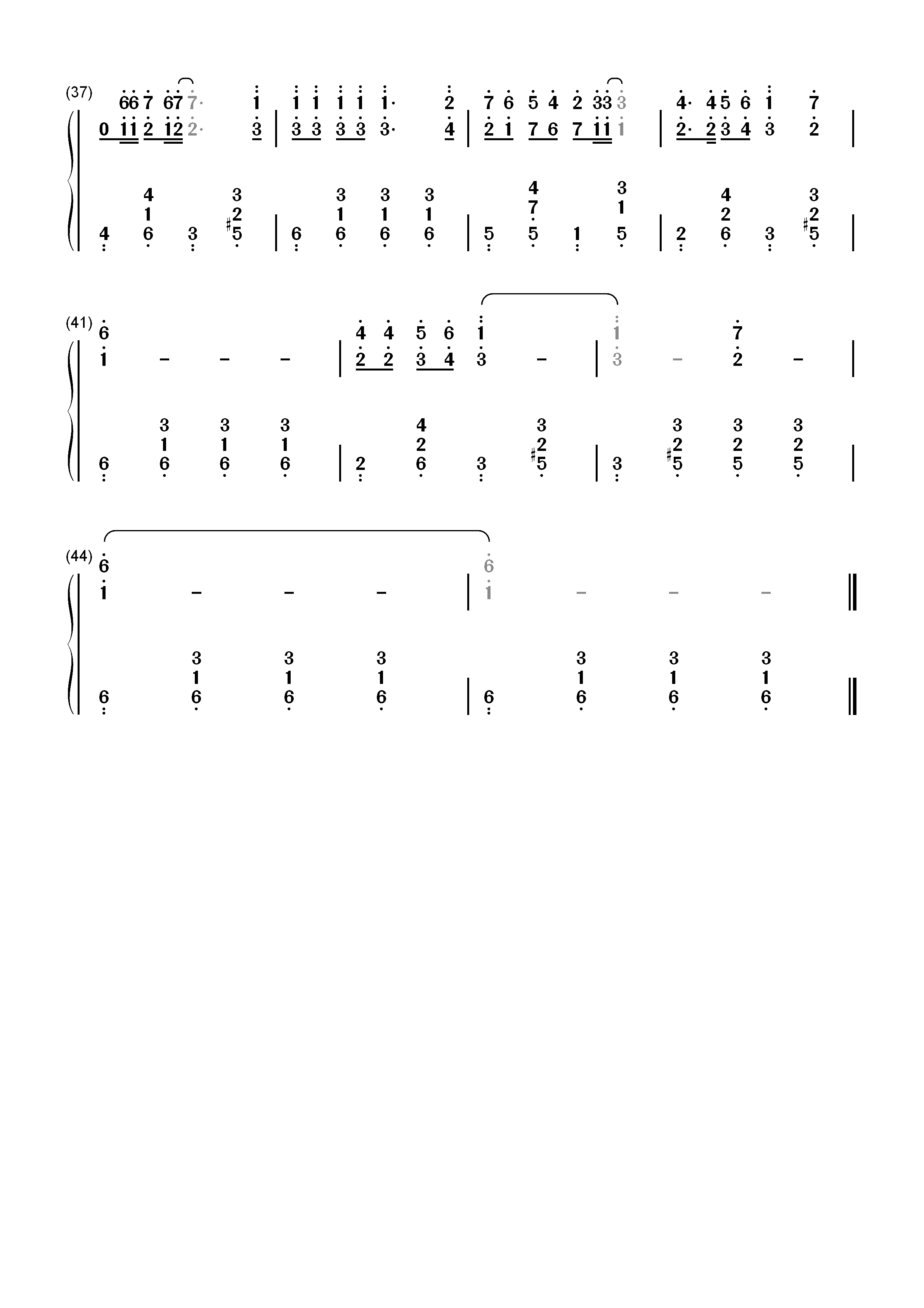 死了都要爱-信乐团双手简谱预览3