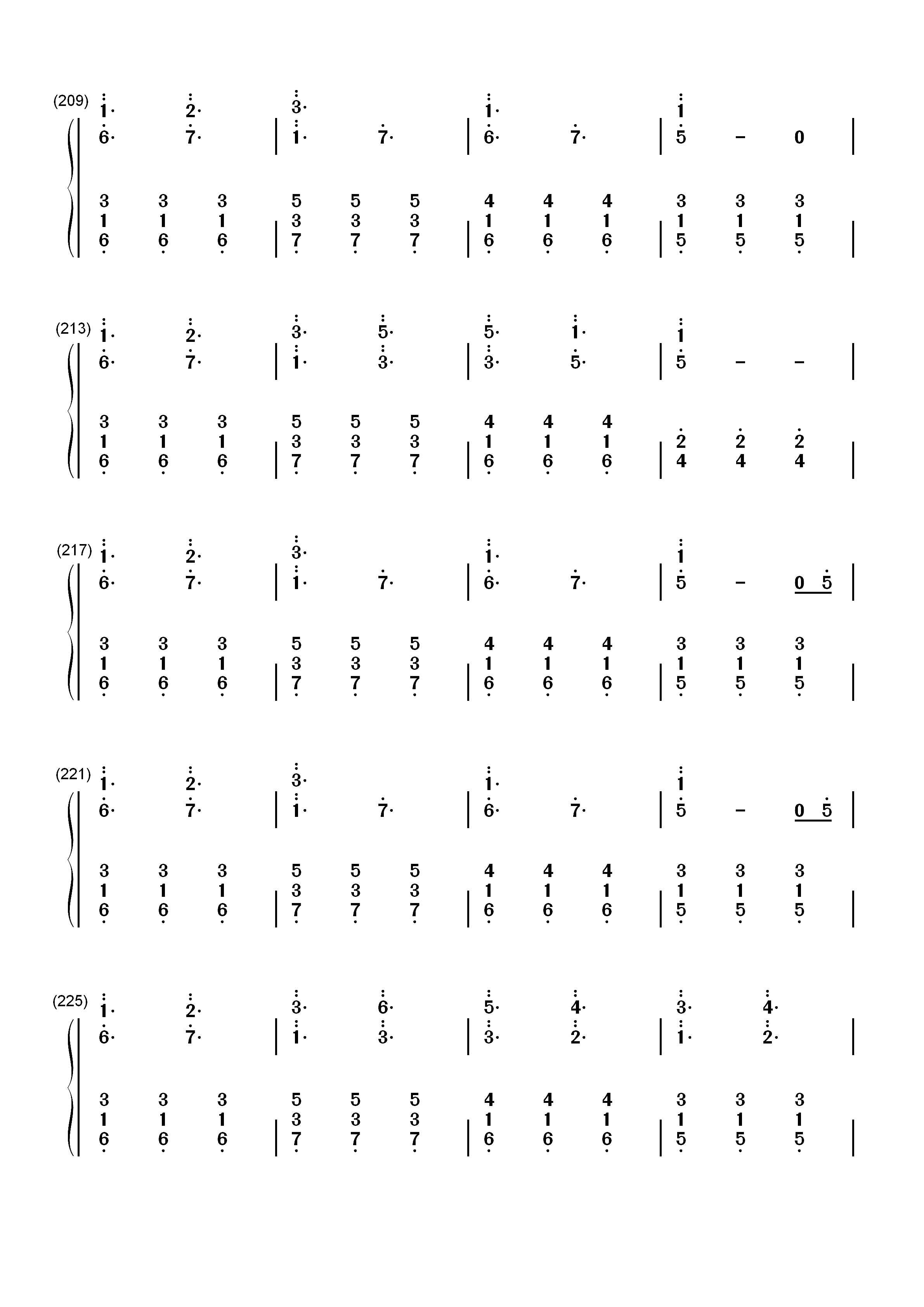 戏言スピーカー-戏言Speaker双手简谱预览11