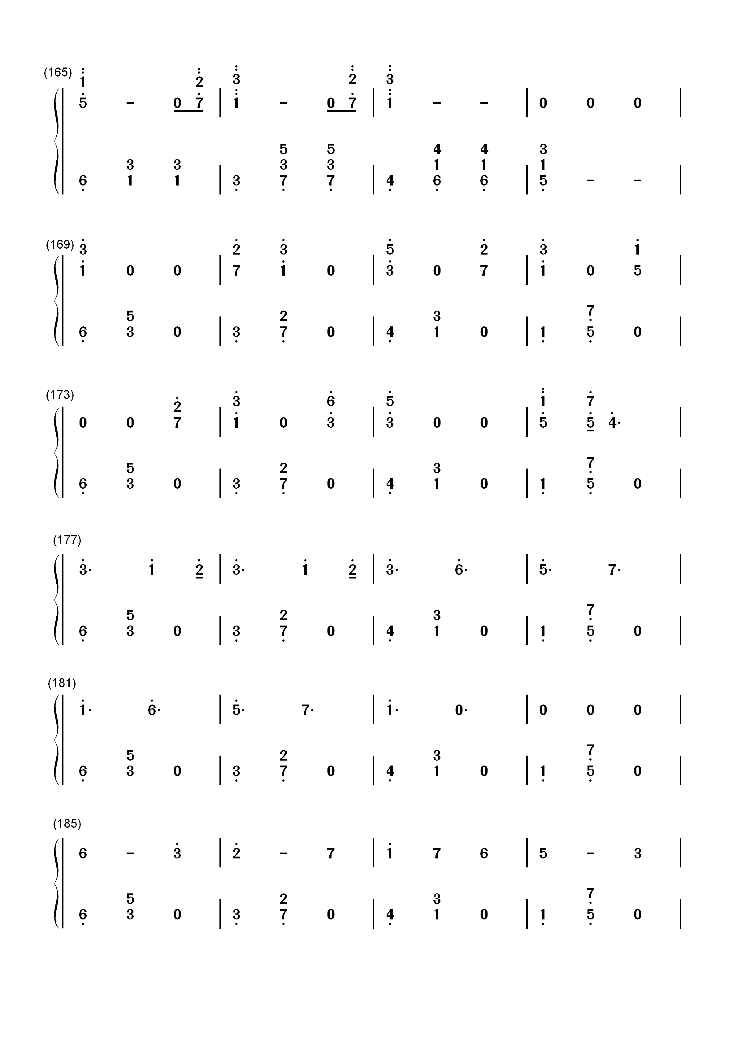 戏言スピーカー-戏言Speaker双手简谱预览9