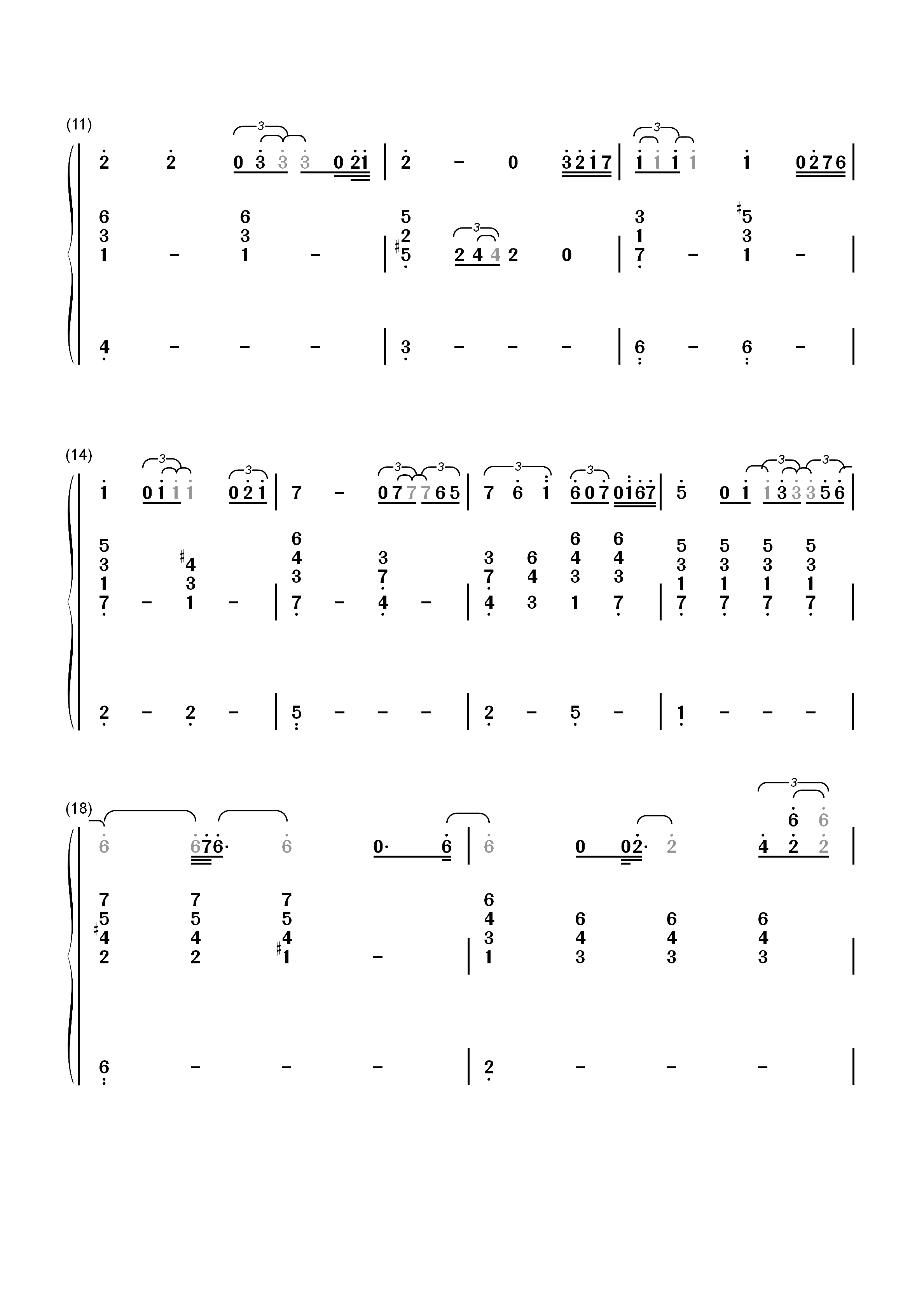 My Foolish Heart-Bill Evans双手简谱预览2