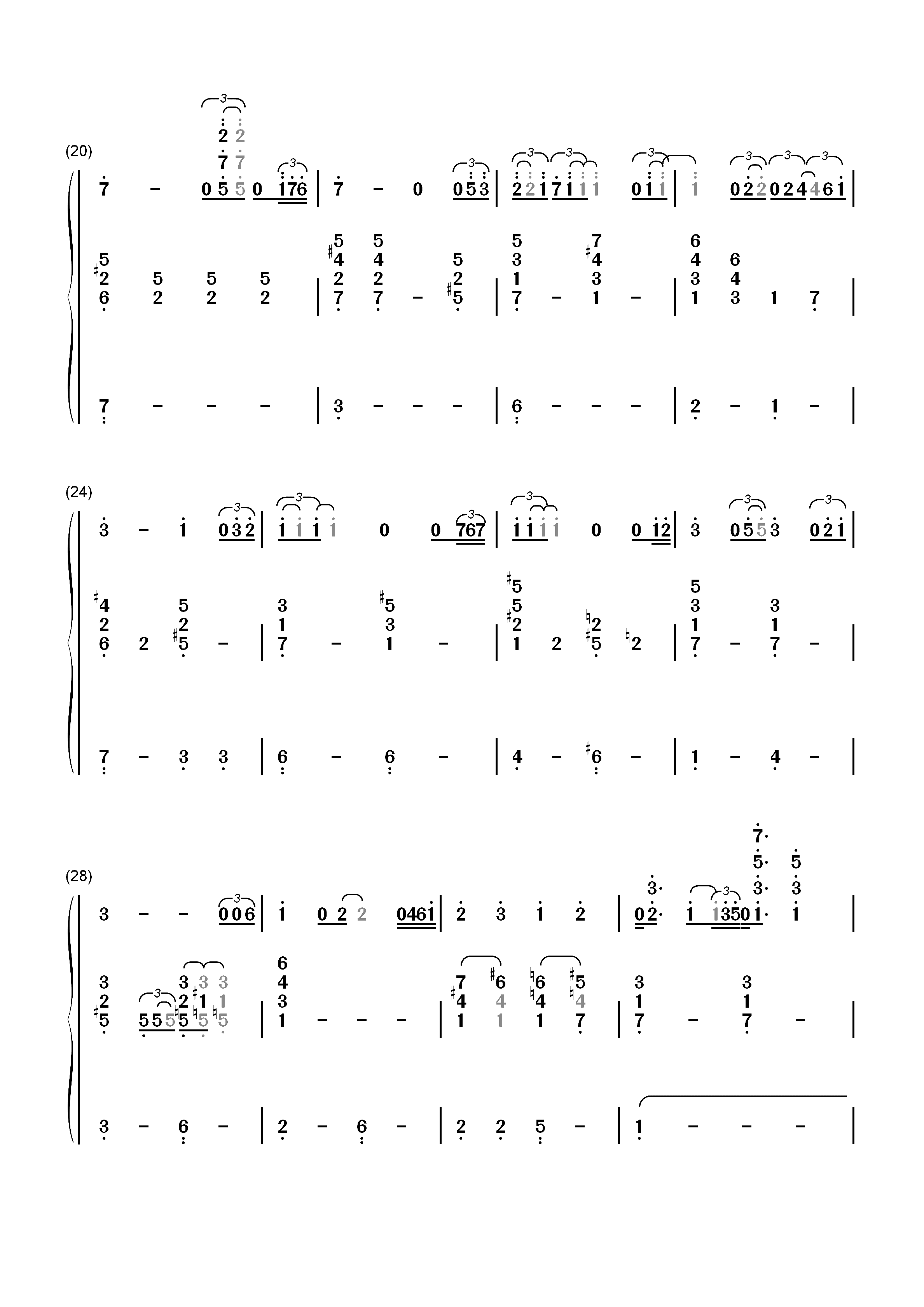 My Foolish Heart-Bill Evans双手简谱预览3