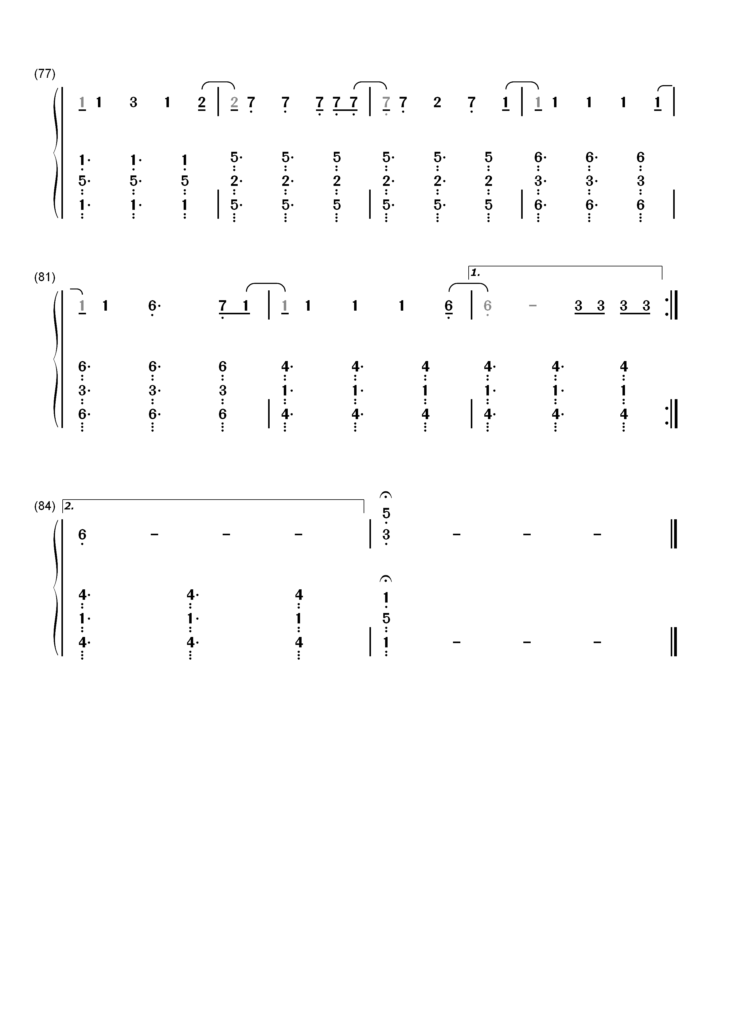 Heartbeat Song-Kelly Clarkson双手简谱预览5