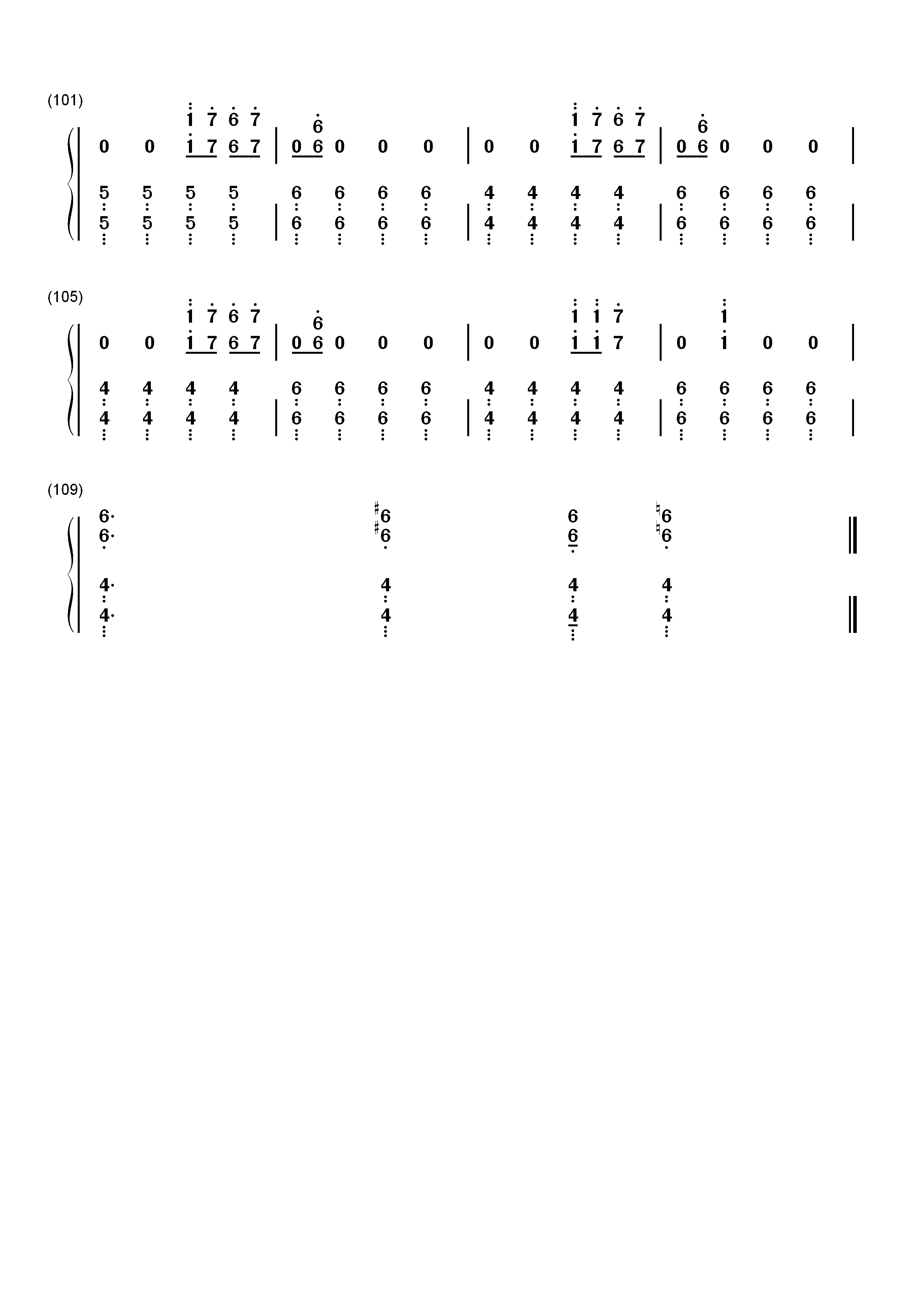 Monsoon-Durch den Monsun双手简谱预览5