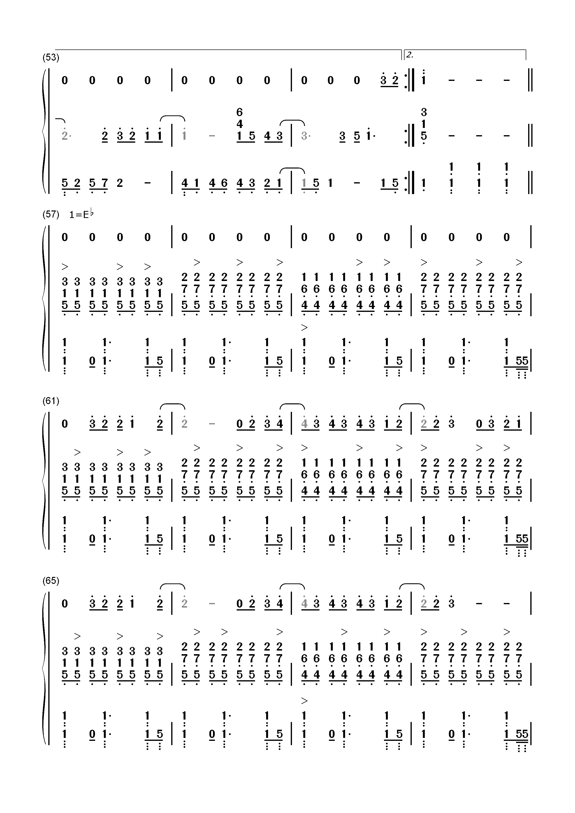 继续 - 给15岁的自己-手纸 拝启 十五の君へ双手简谱预览4