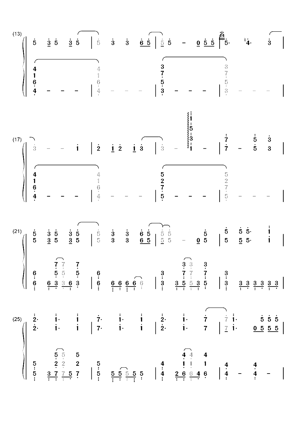 Brand-New World-学战都市Asterisk OP双手简谱预览2