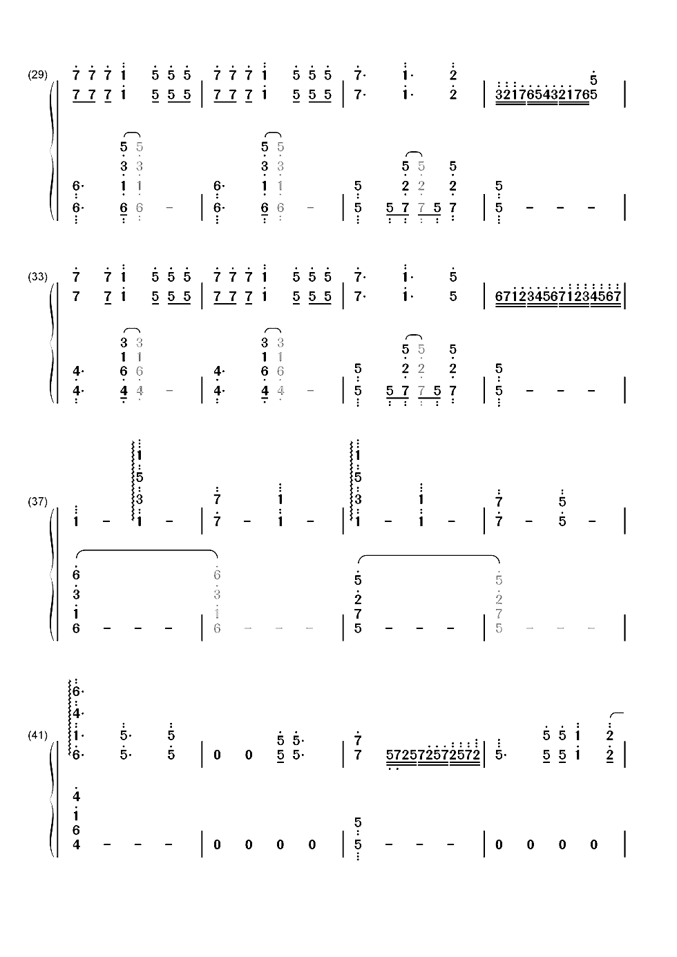 Brand-New World-学战都市Asterisk OP双手简谱预览3