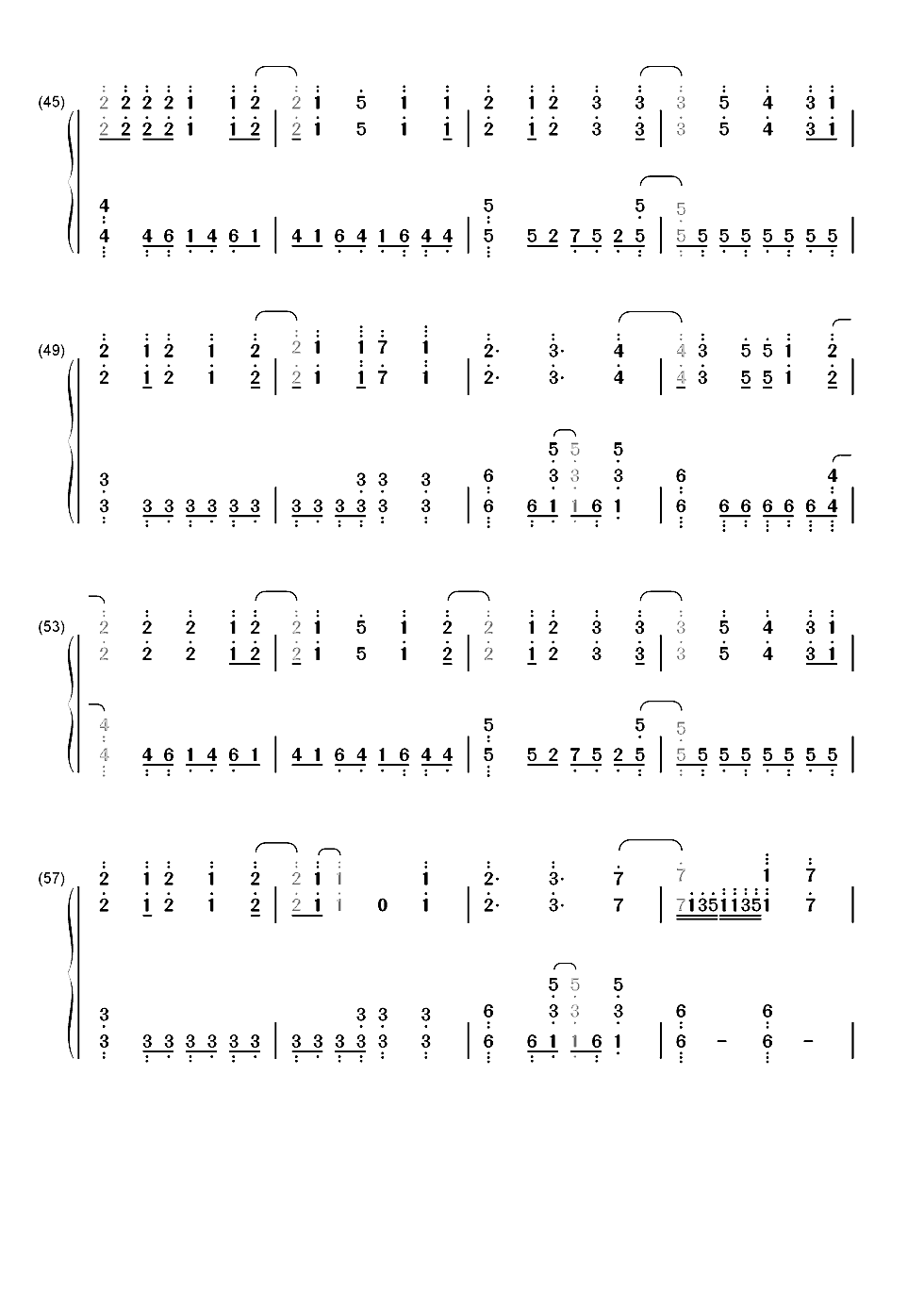 Brand-New World-学战都市Asterisk OP双手简谱预览4