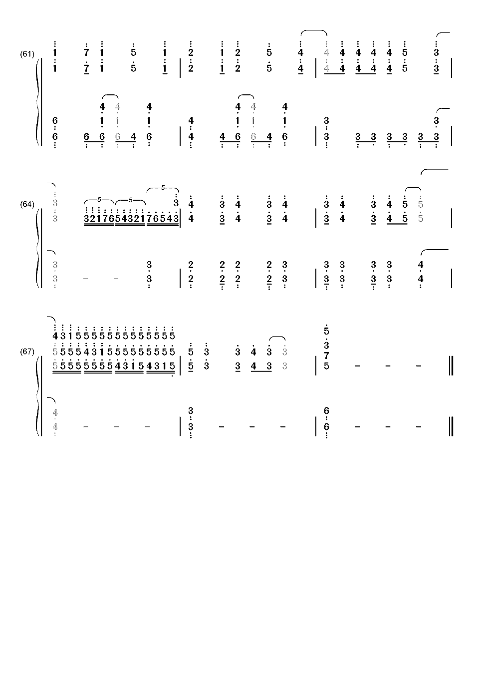 Brand-New World-学战都市Asterisk OP双手简谱预览5