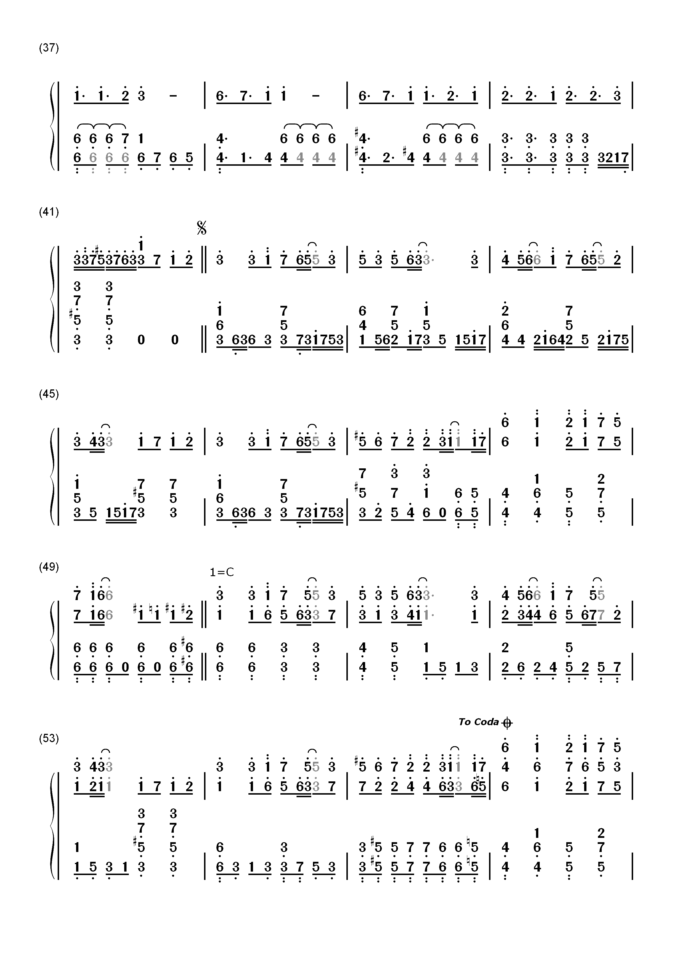 LEVEL5-judgelight--科学超电磁炮OP2双手简谱预览3