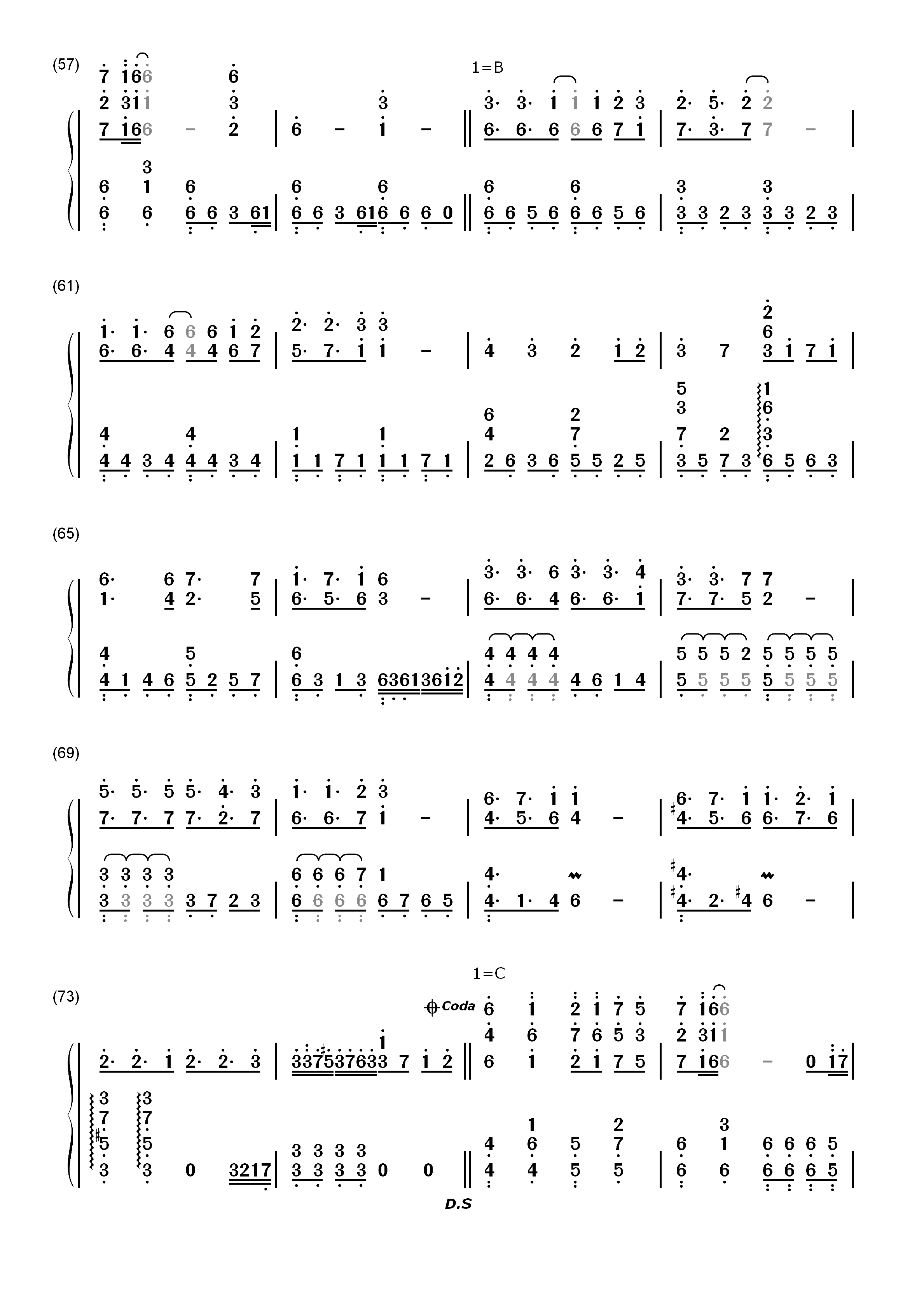 LEVEL5-judgelight--科学超电磁炮OP2双手简谱预览4