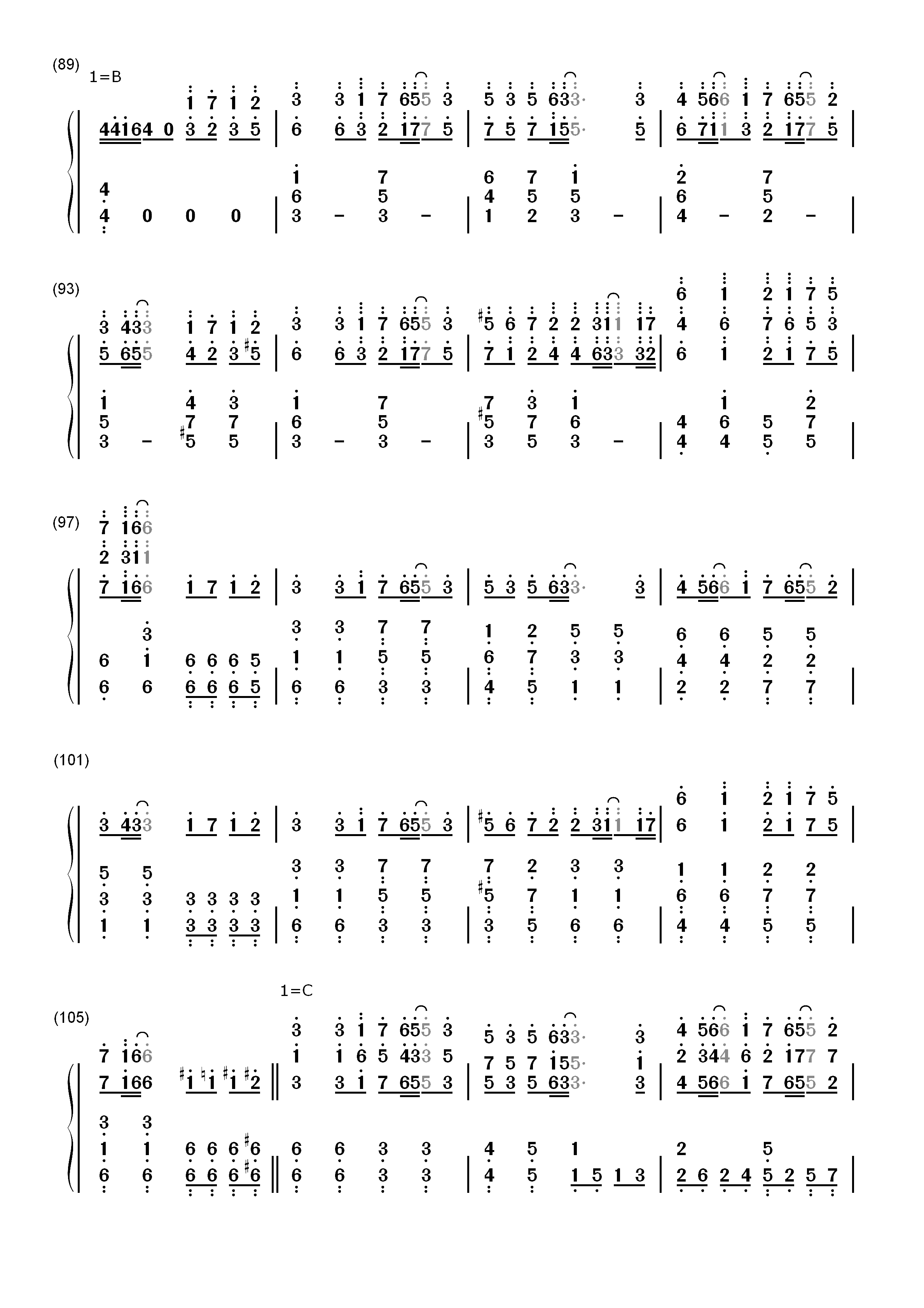 LEVEL5-judgelight--科学超电磁炮OP2双手简谱预览6