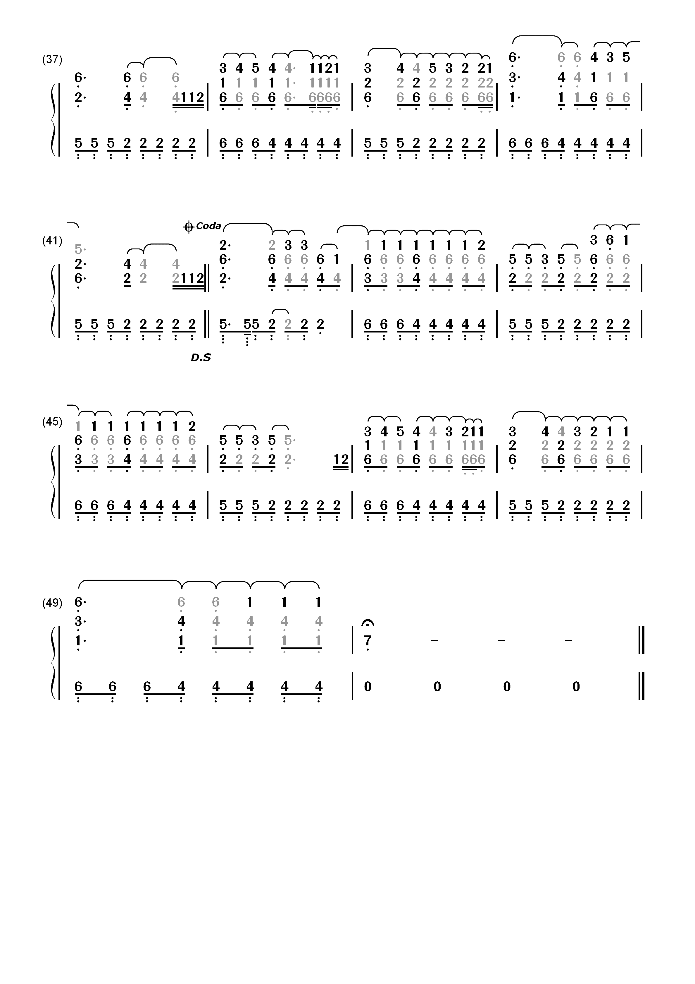 Einstein-Kelly Clarkson双手简谱预览3