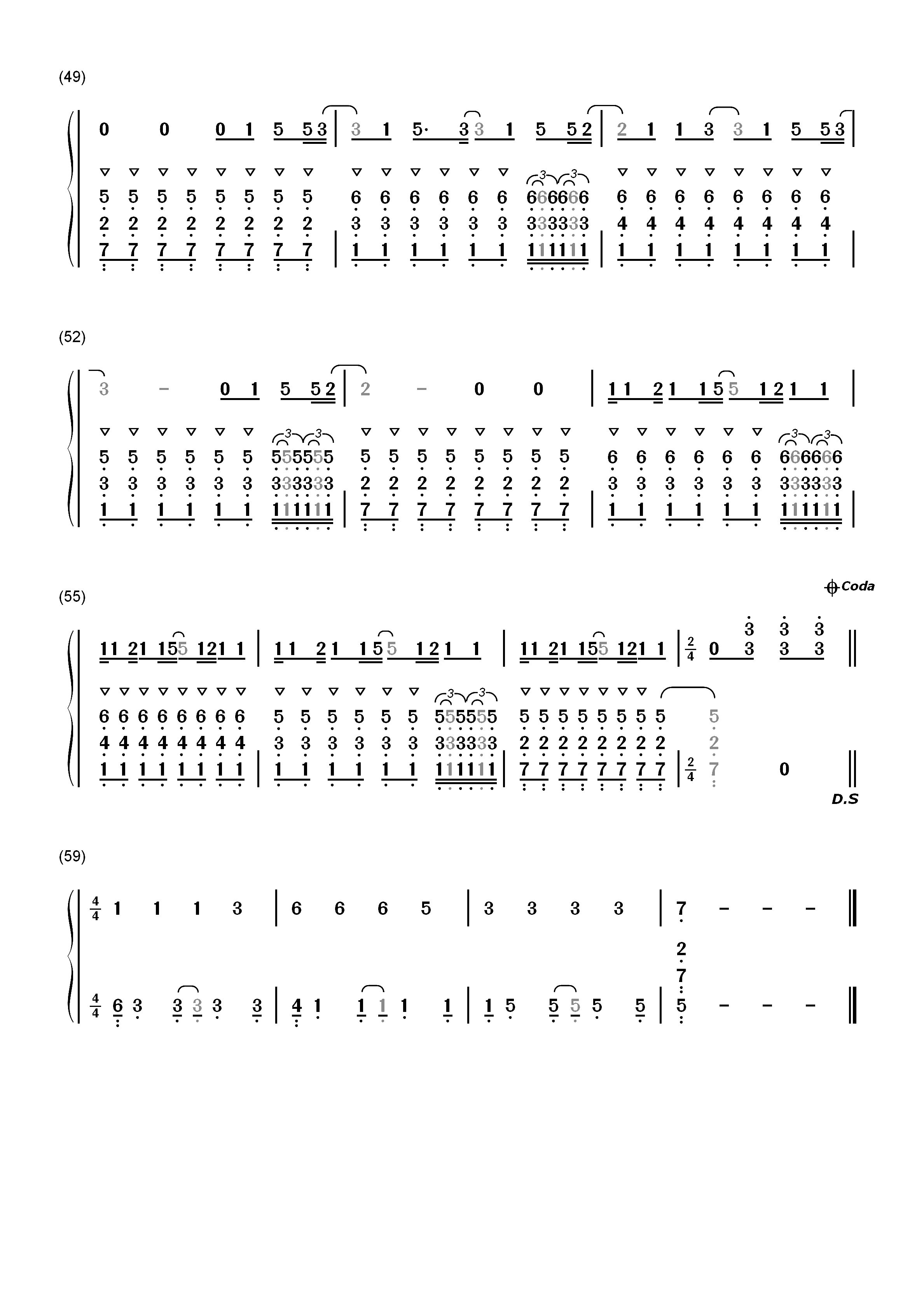 Faded-Alan Walker双手简谱预览4