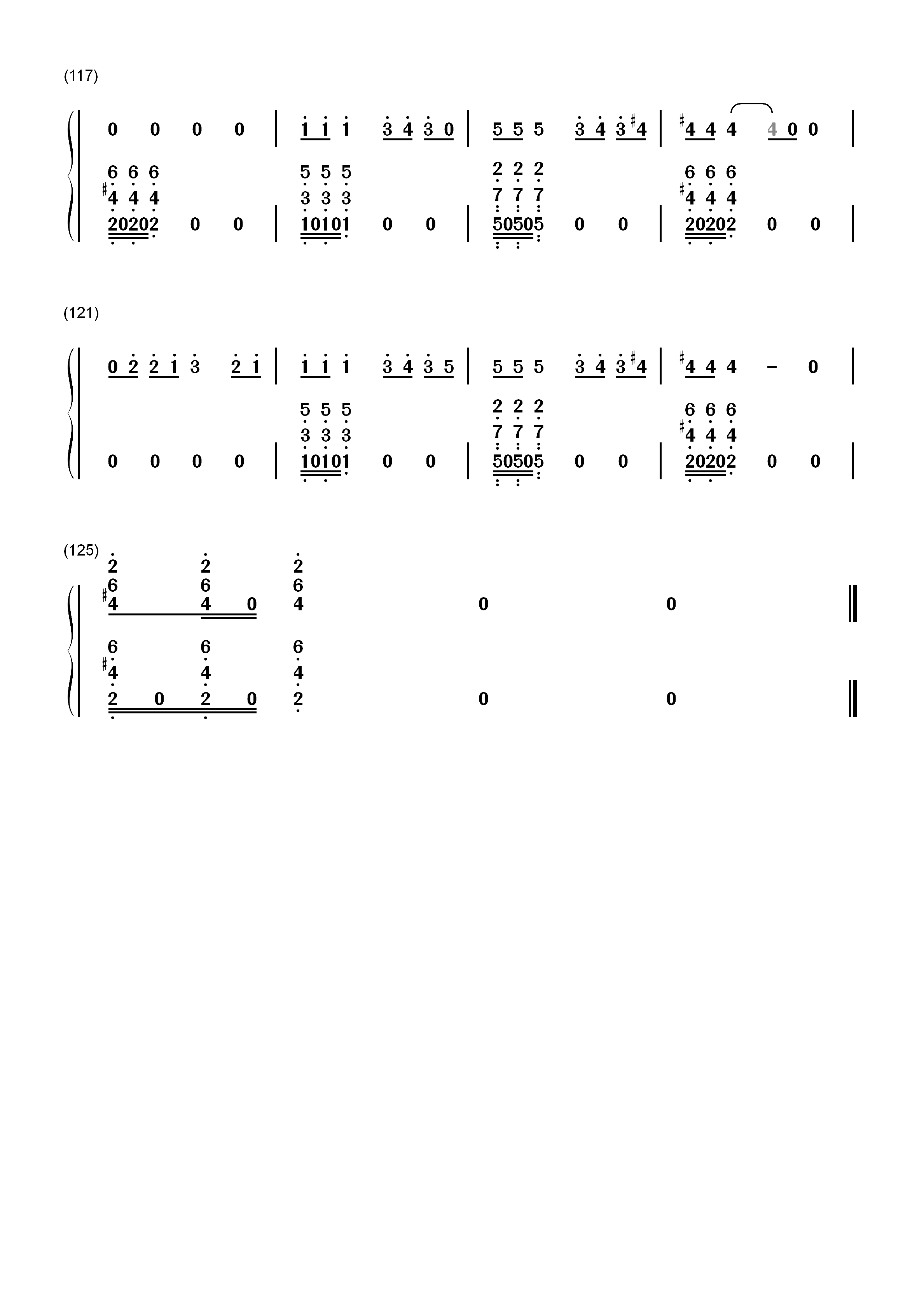 初学者-A测试之爱情大冒险主题曲双手简谱预览7