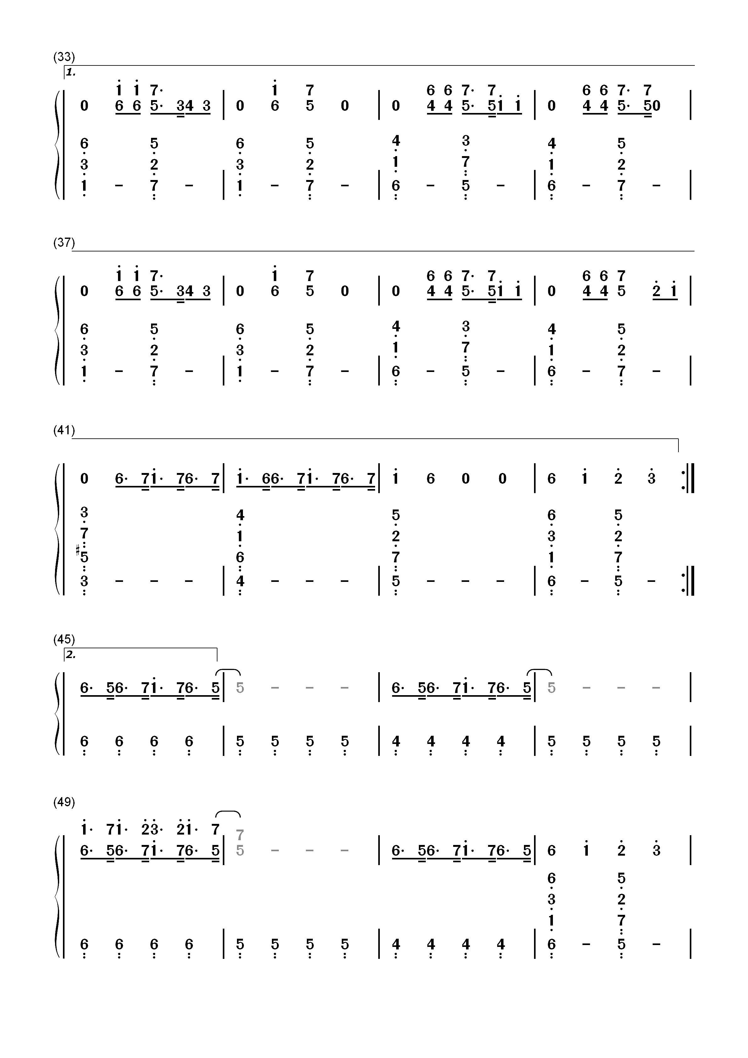 Aint Nobody Loves Me Better双手简谱预览3