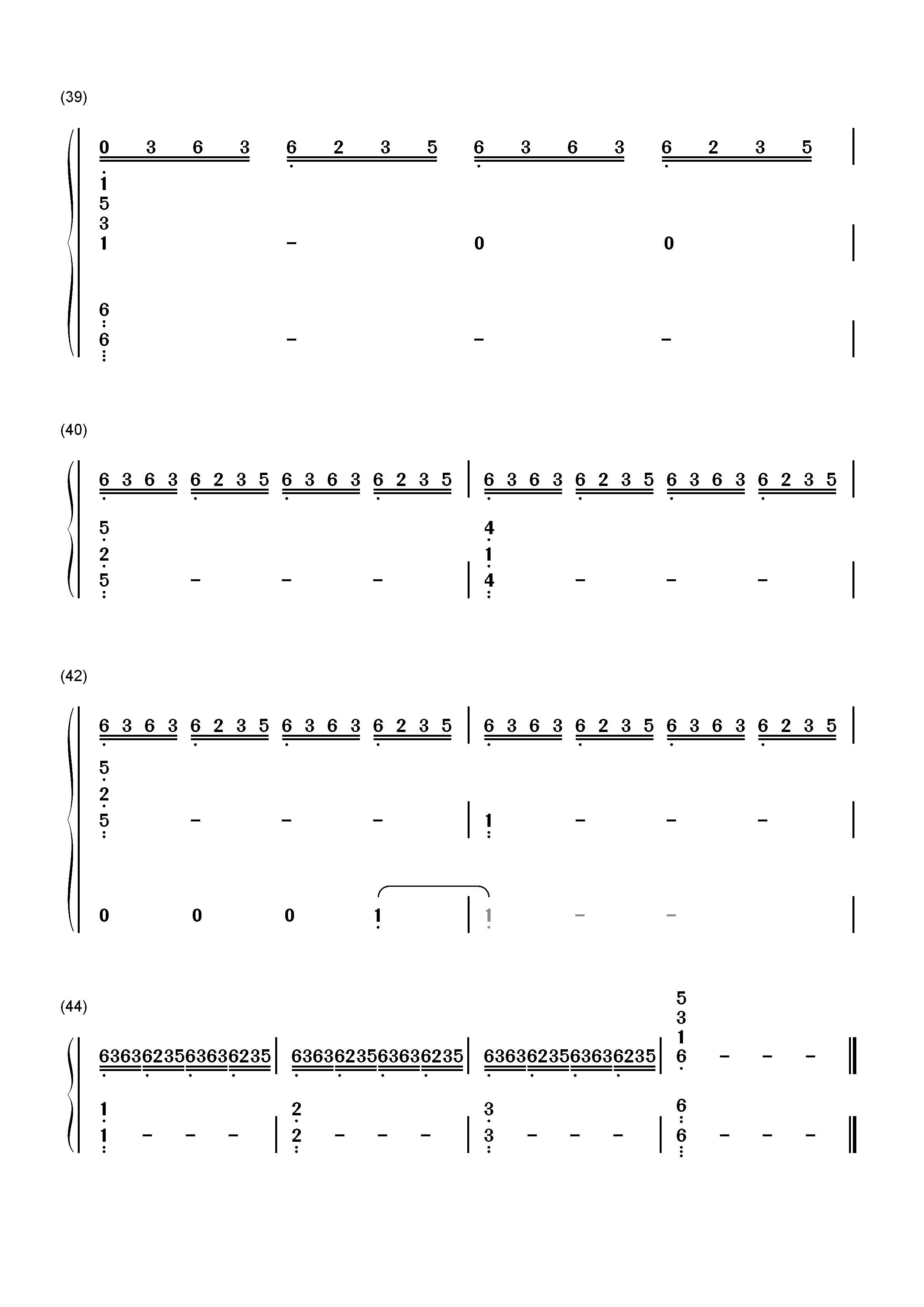 ninelie-甲铁城的卡巴内利ED双手简谱预览5