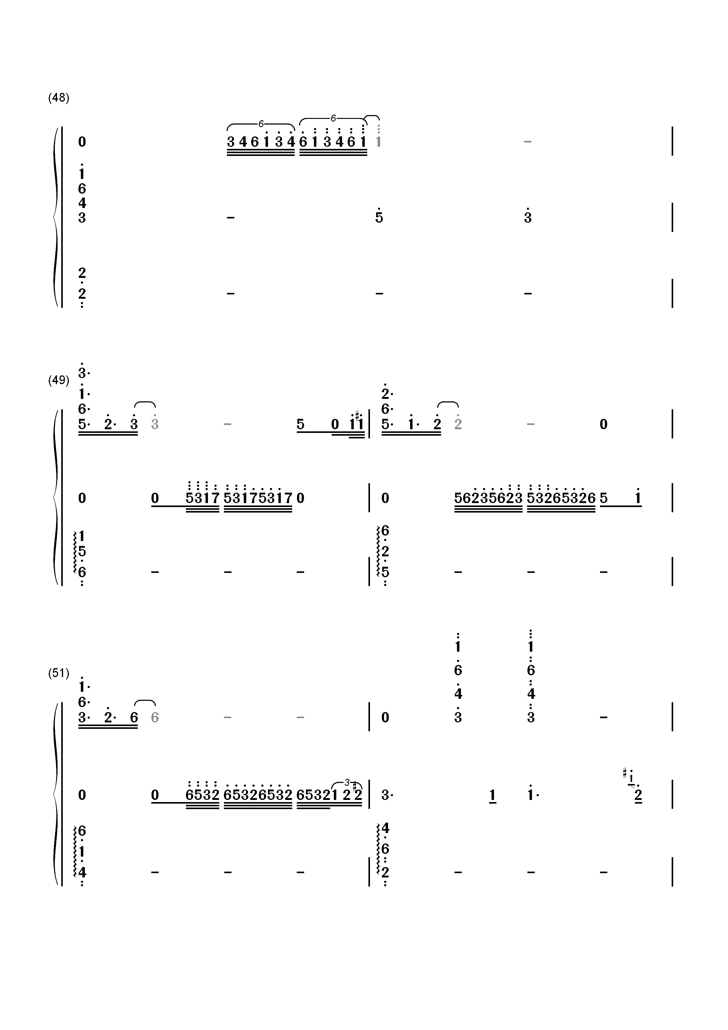 Ninelie-甲铁城的卡巴内利ED双手简谱预览5