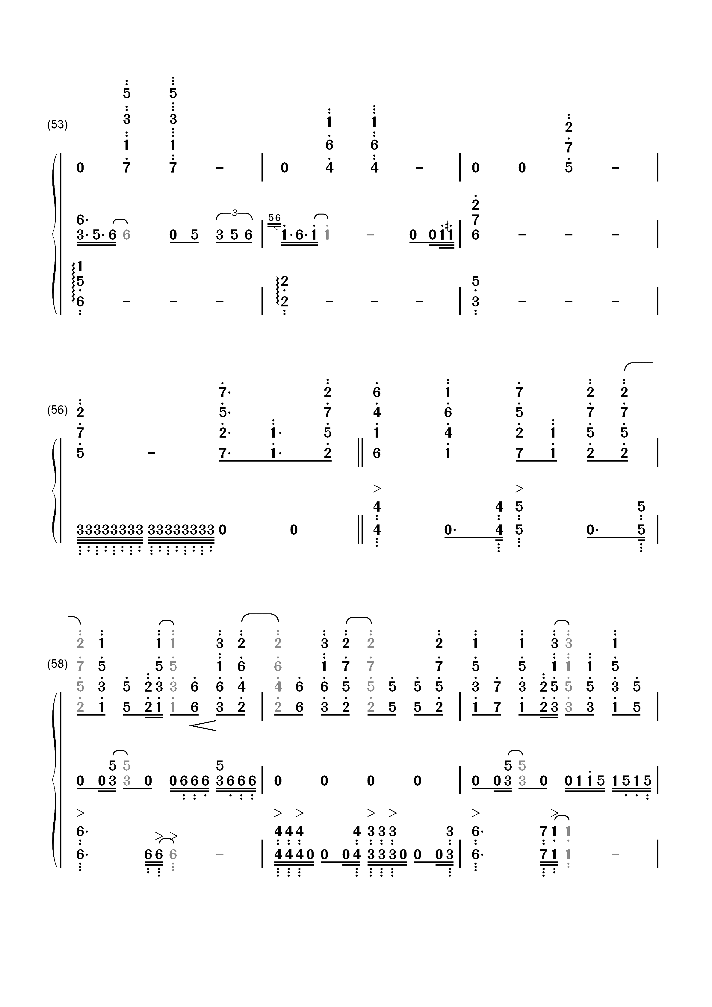 Ninelie-甲铁城的卡巴内利ED双手简谱预览6