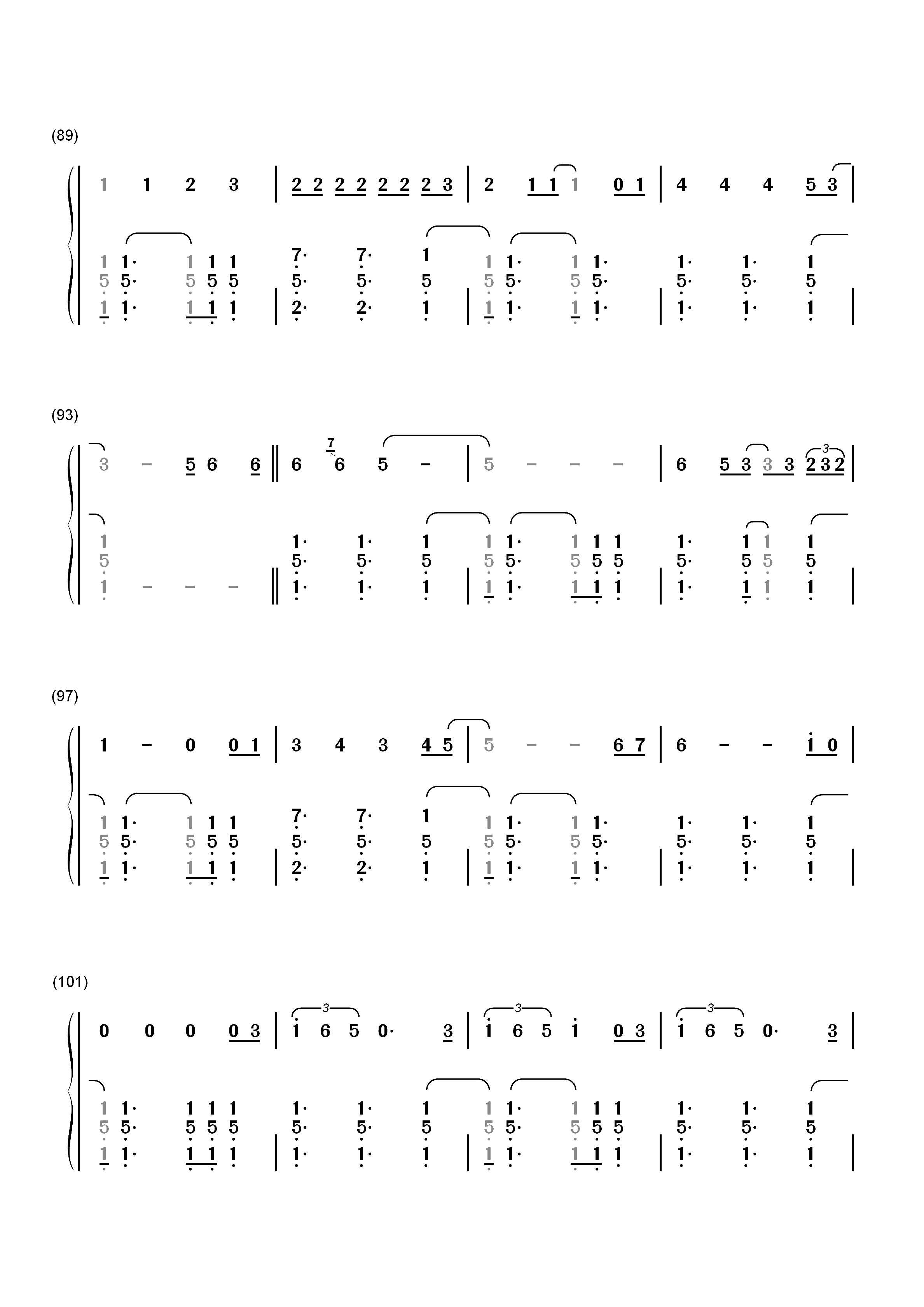 Kid In Love-Shawn Mendes双手简谱预览6